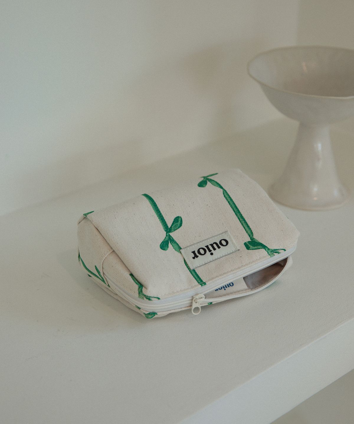 위올(OUIOR) [기프트박스]ouior everyday pouch_ribbon green