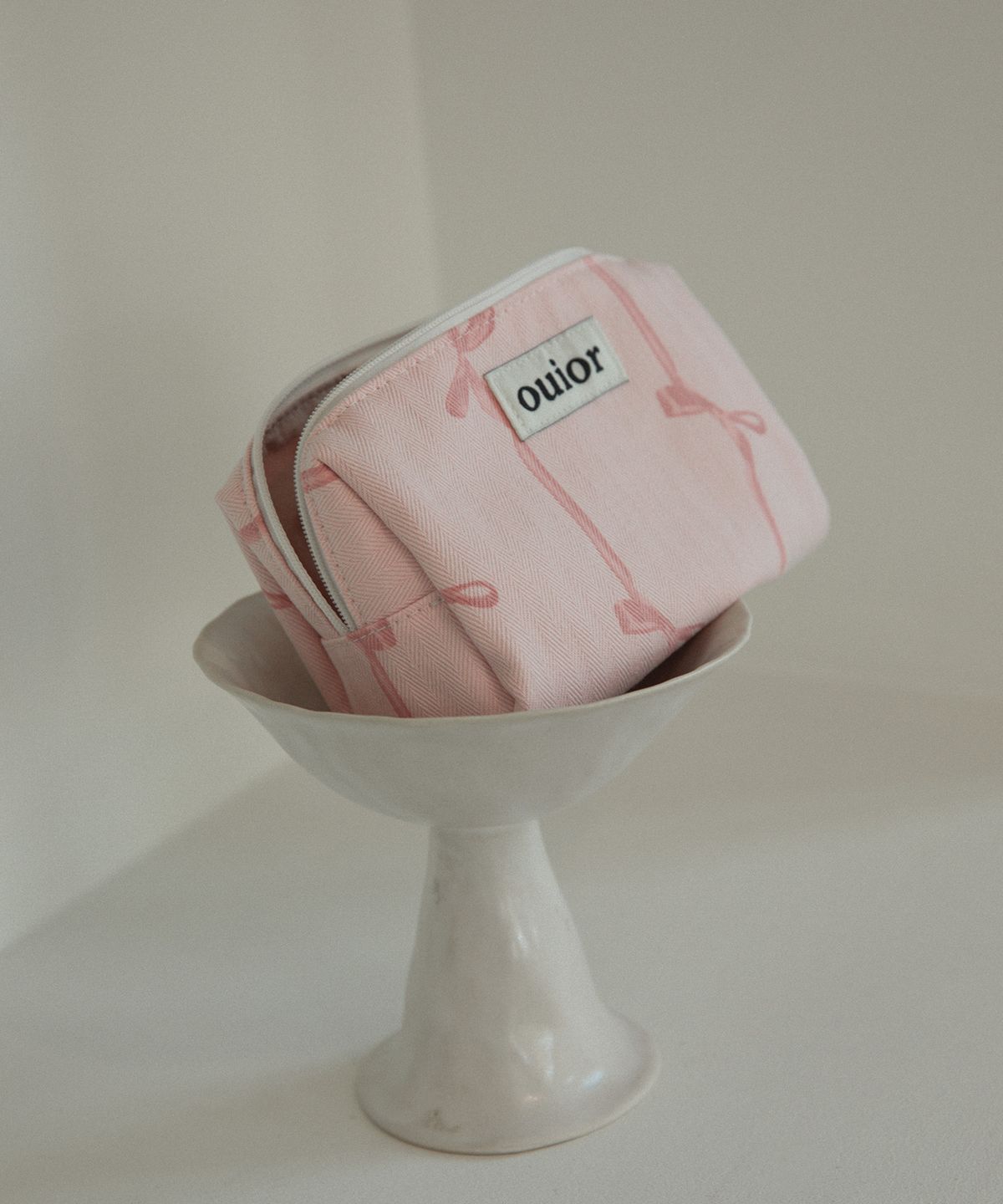 위올(OUIOR) [기프트박스]ouior everyday pouch_ribbon pink
