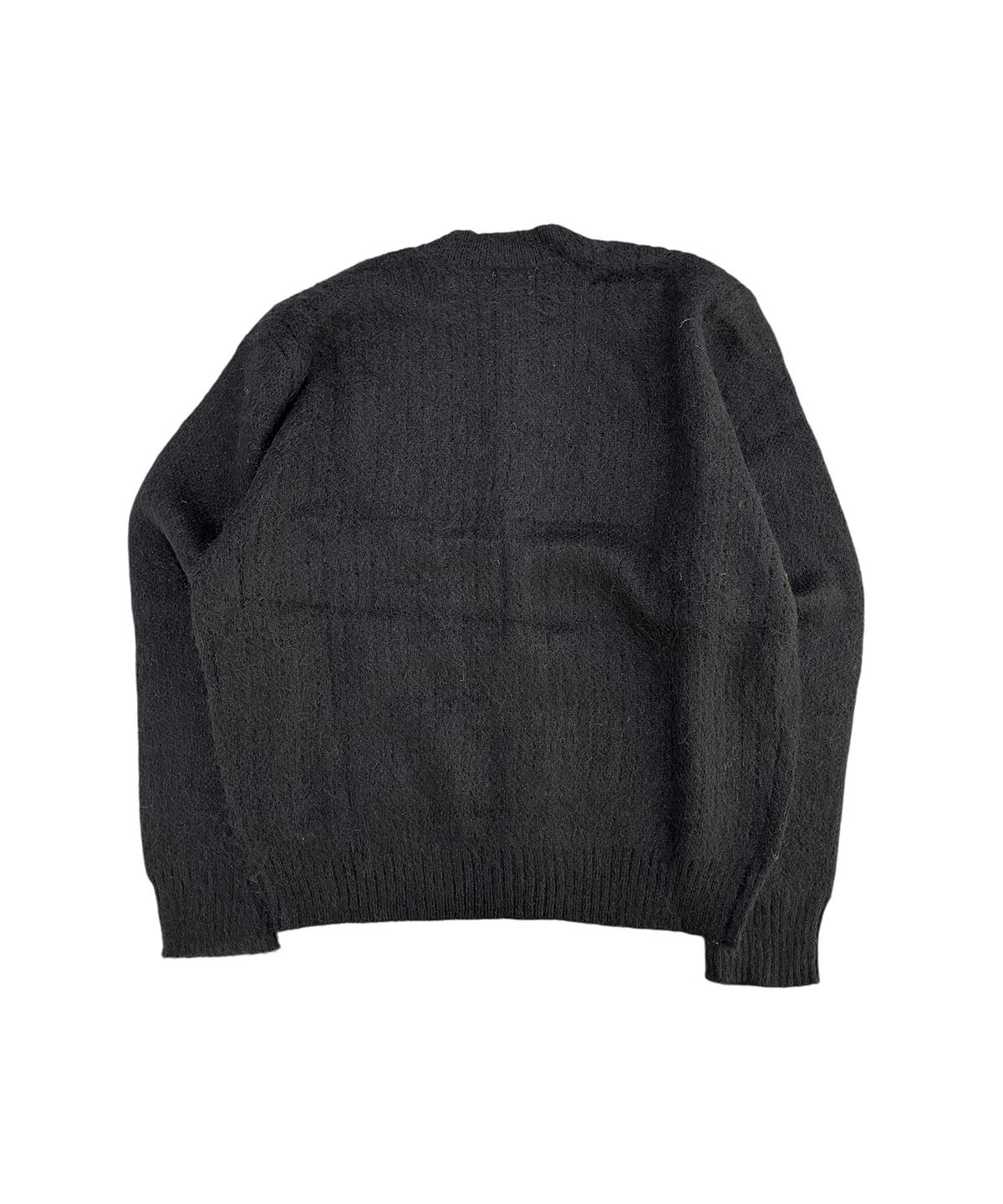 스케이터락(SK8ER ROCK) Cross Patch Fuzzy Knit Cardigan (black)