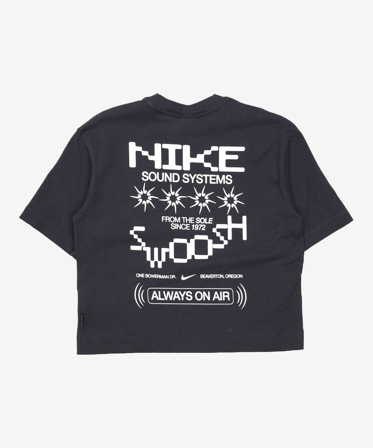 나이키(NIKE) 스포츠웨어 오버사이즈 미드 크롭 티셔츠 W - 블랙 / IV3241-010 S