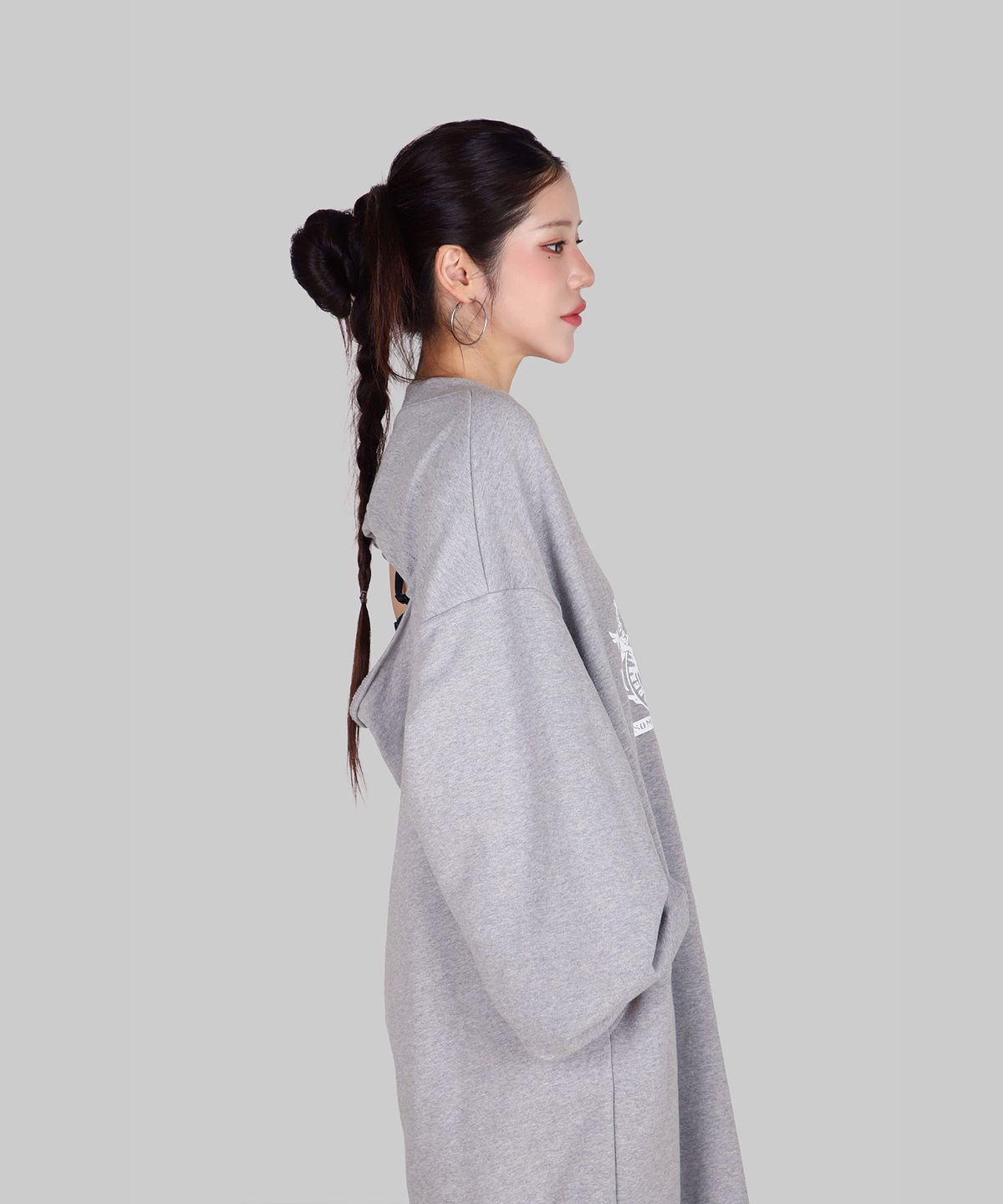 달솜(DALSOM) Back Slit V-Neck Dress [ gr ]
