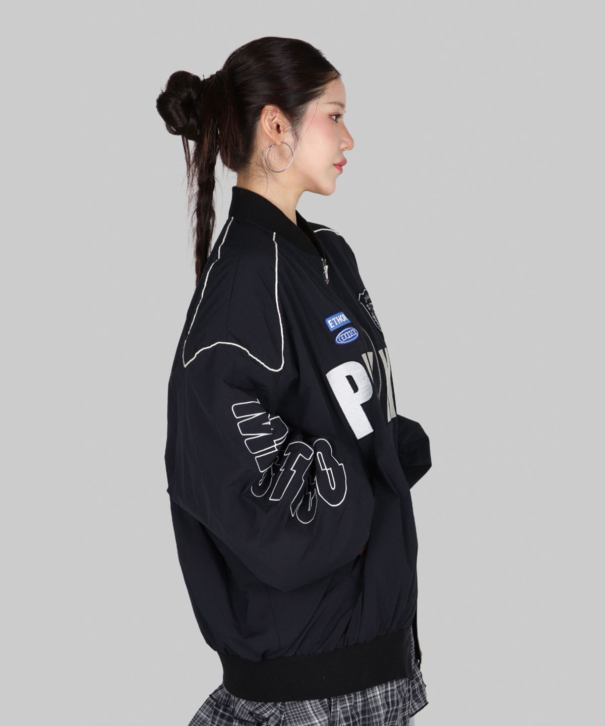 달솜(DALSOM) Racing bomber [ bk ]