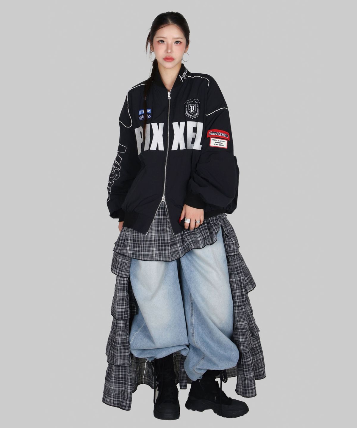 달솜(DALSOM) Racing bomber [ bk ]