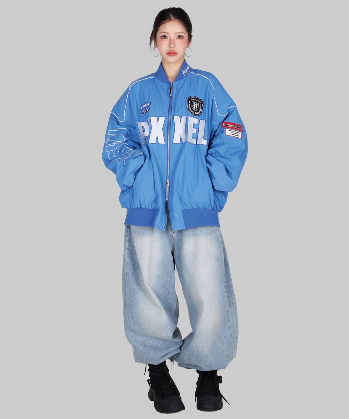 달솜(DALSOM) Racing bomber [ blue ]
