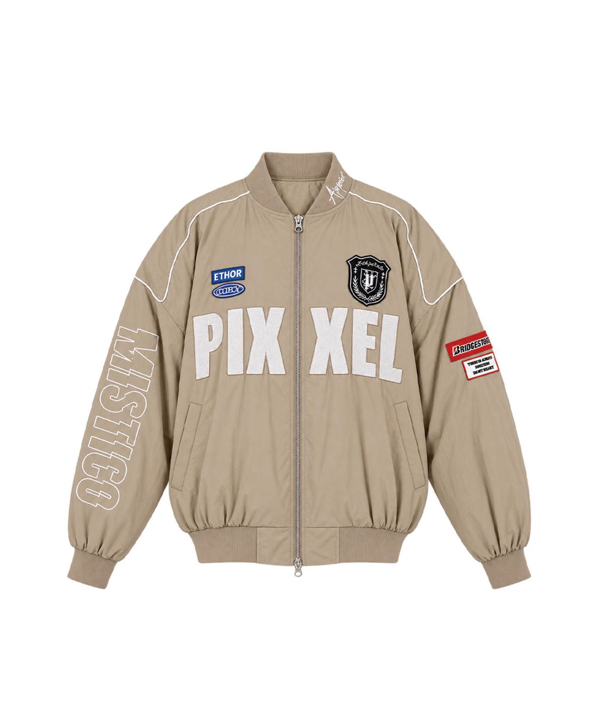 달솜(DALSOM) Racing bomber [ beige ]