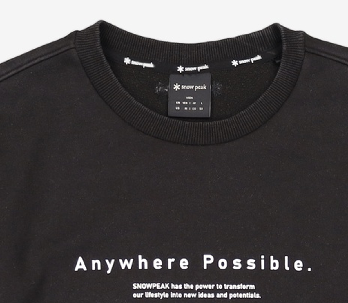 스노우피크 어패럴(SNOWPEAK APPAREL) 맨투맨/스웨트셔츠 100