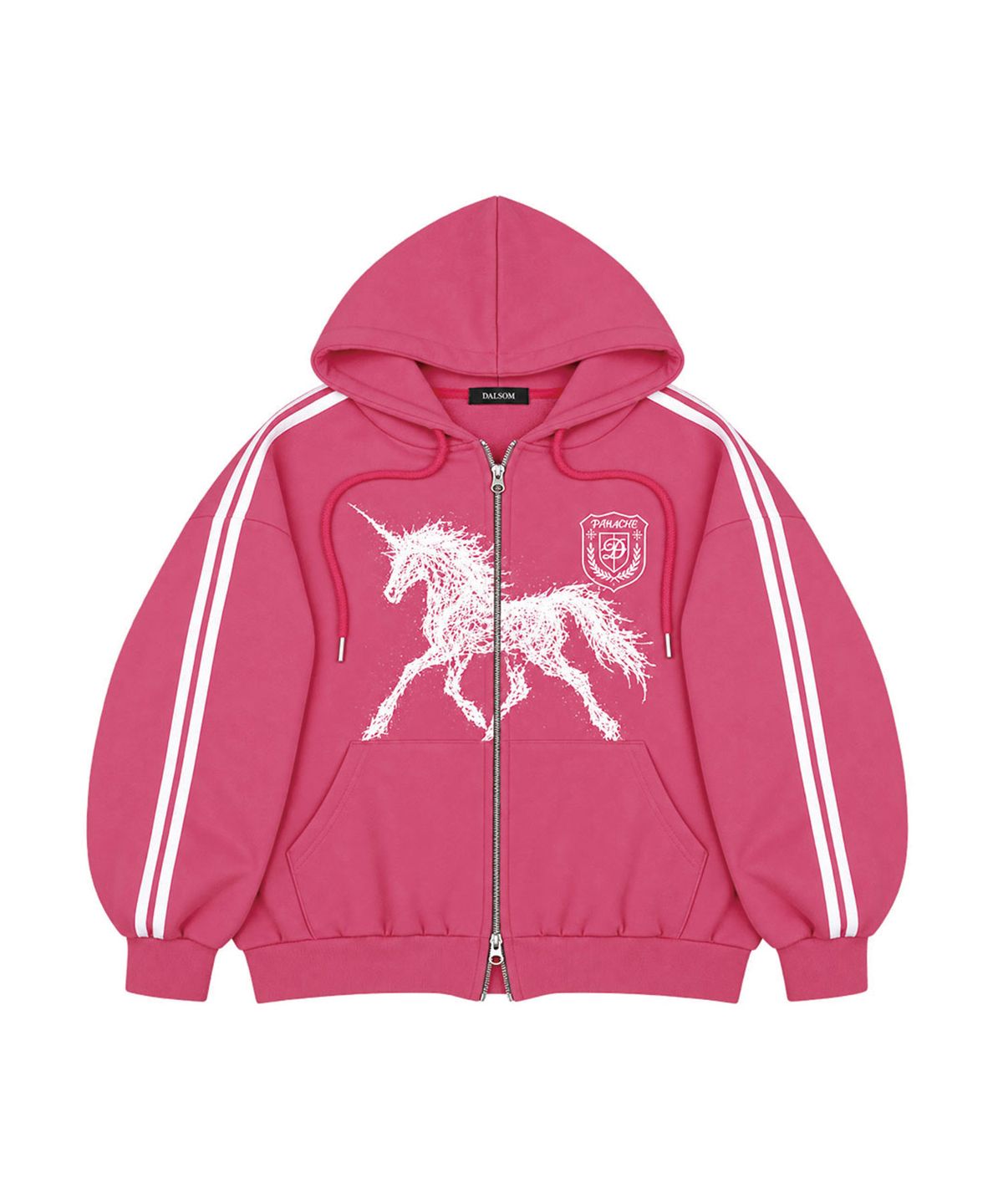 달솜(DALSOM) Horse Track Hoodie [ pink ]