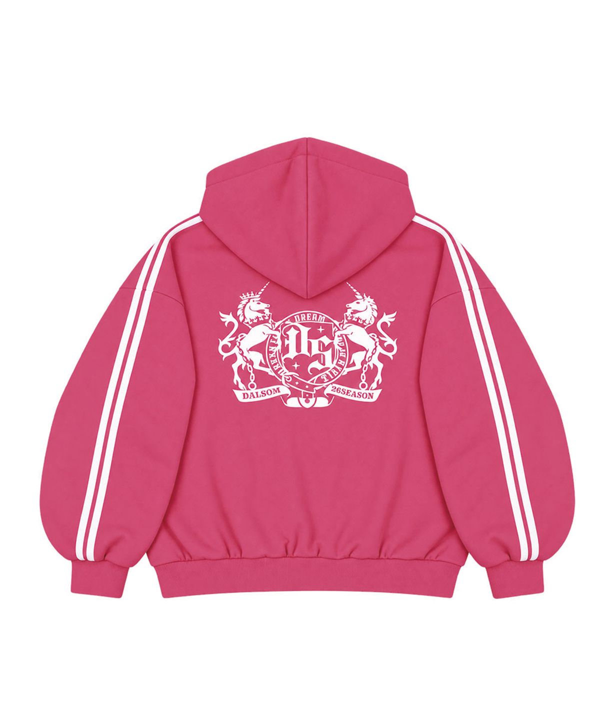 달솜(DALSOM) Horse Track Hoodie [ pink ]