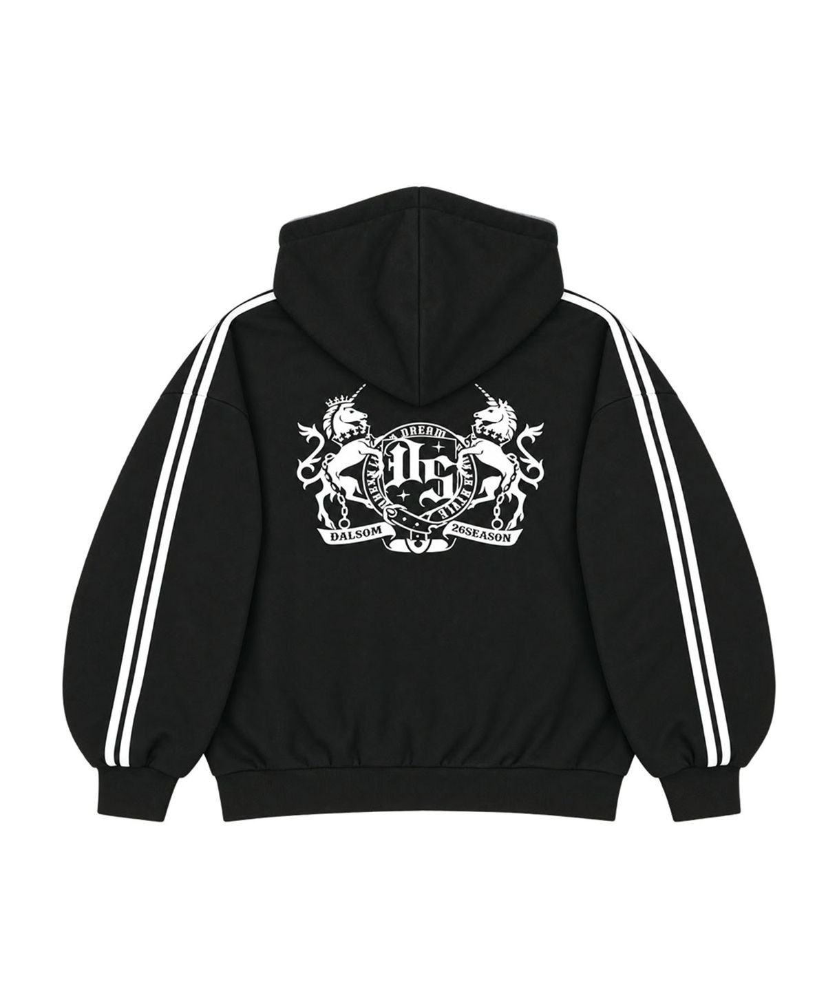 달솜(DALSOM) Horse Track Hoodie [ bk ]