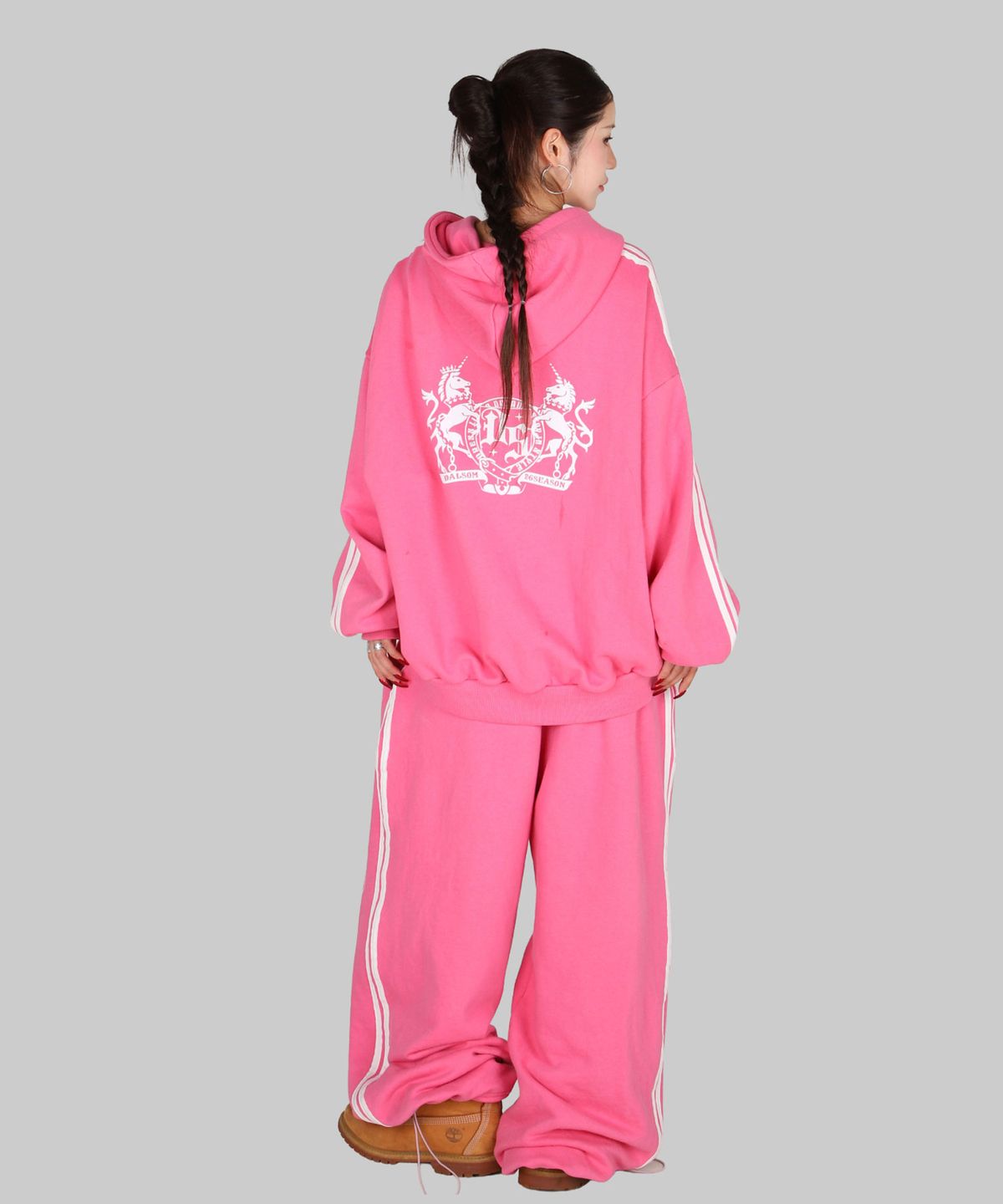 달솜(DALSOM) Horse Track Pants [ pink ]