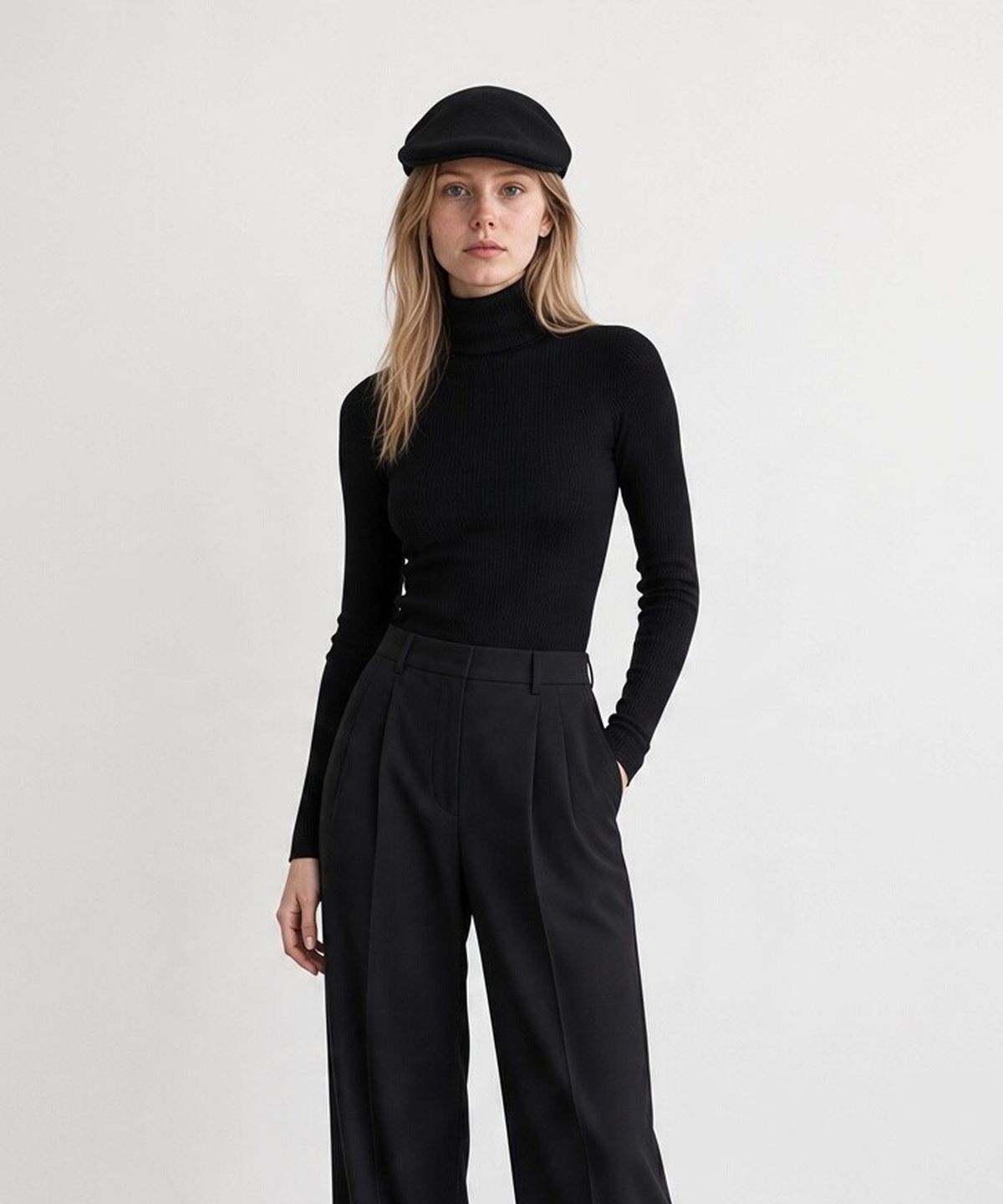 유니버셜 케미스트리(UNIVERSAL CHEMISTRY) Deep Wool Black Huntingcap 헌팅캡