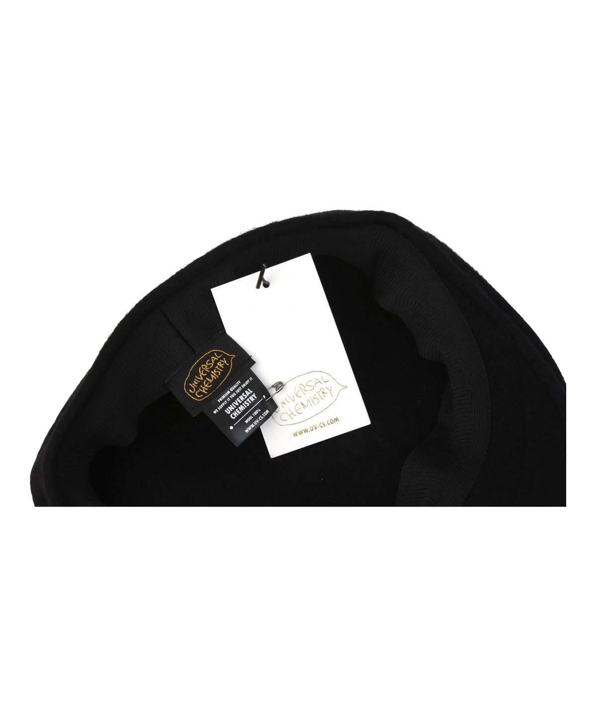 유니버셜 케미스트리(UNIVERSAL CHEMISTRY) Deep Wool Black Huntingcap 헌팅캡