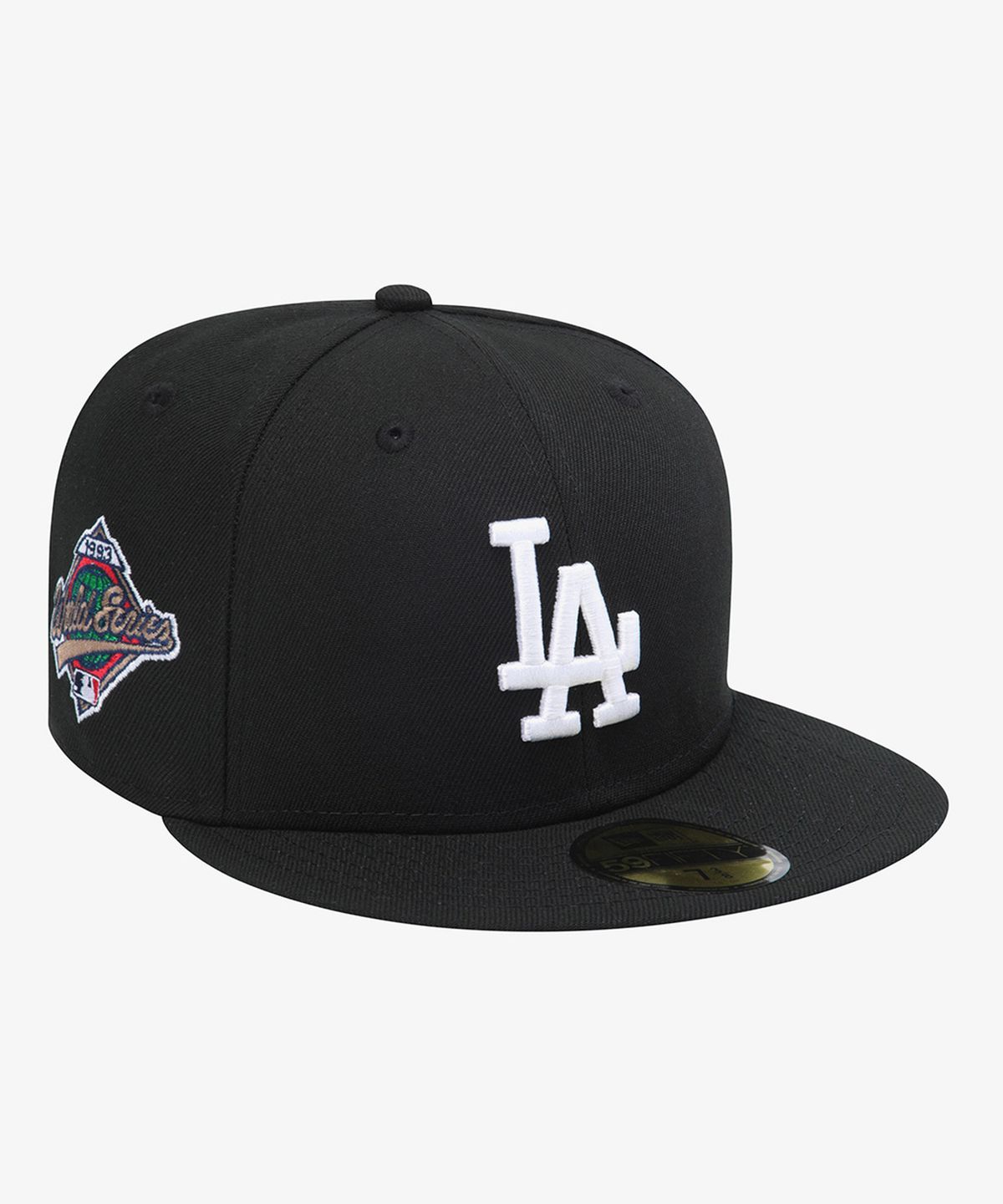 뉴에라(NEW ERA) MLB LA 다저스 월드 시리즈 패치 피티드캡 블랙/블루 15411774
