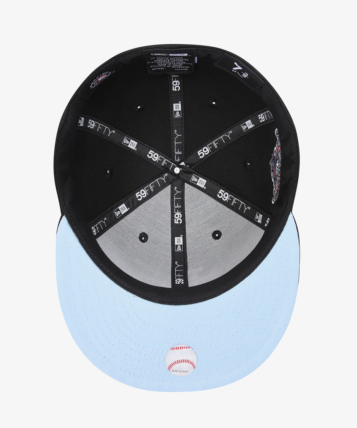 뉴에라(NEW ERA) MLB LA 다저스 월드 시리즈 패치 피티드캡 블랙/블루 15411774