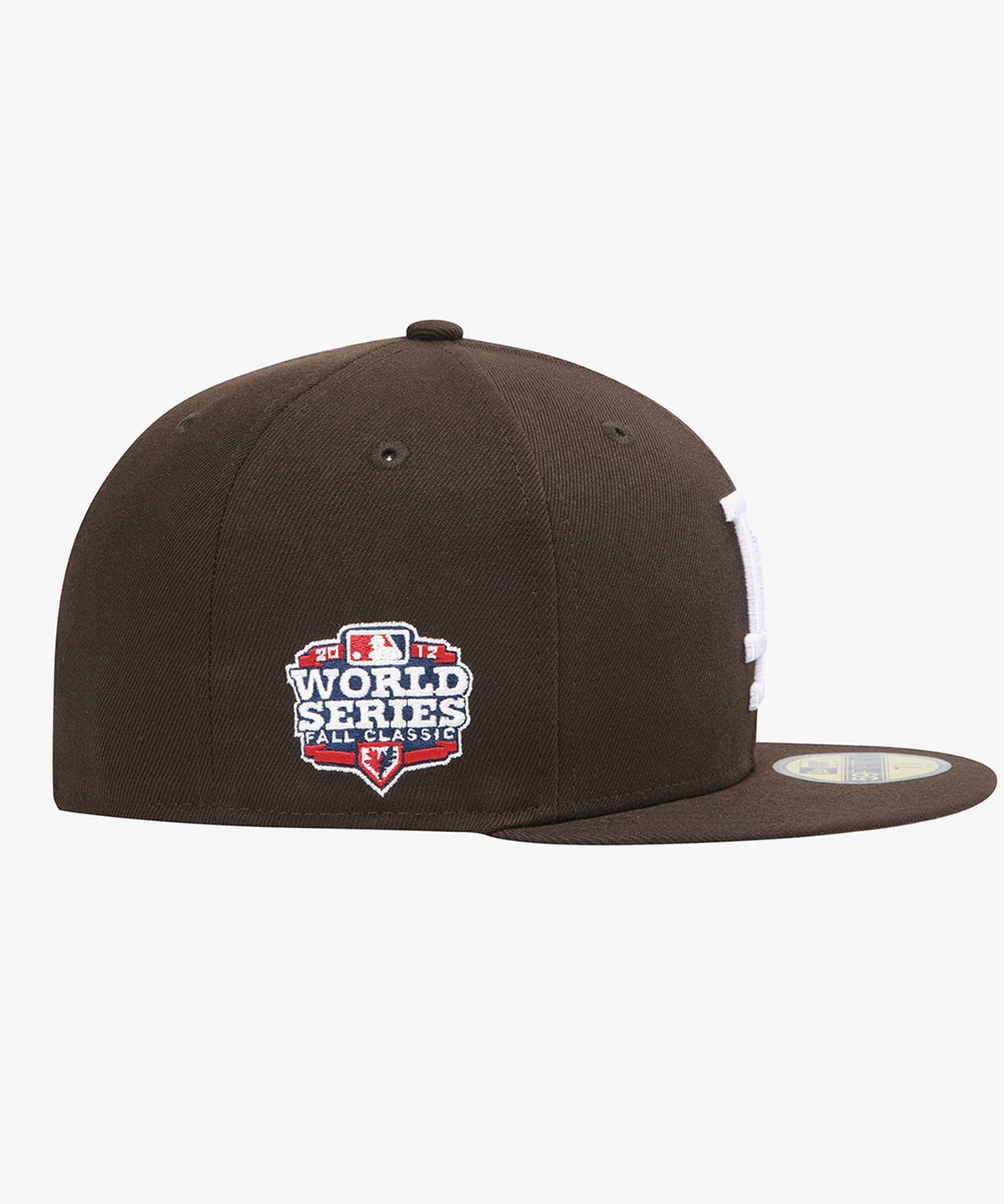 뉴에라(NEW ERA) MLB LA 다저스 월드 시리즈 패치 피티드캡 번트 우드/블로썸 15411775