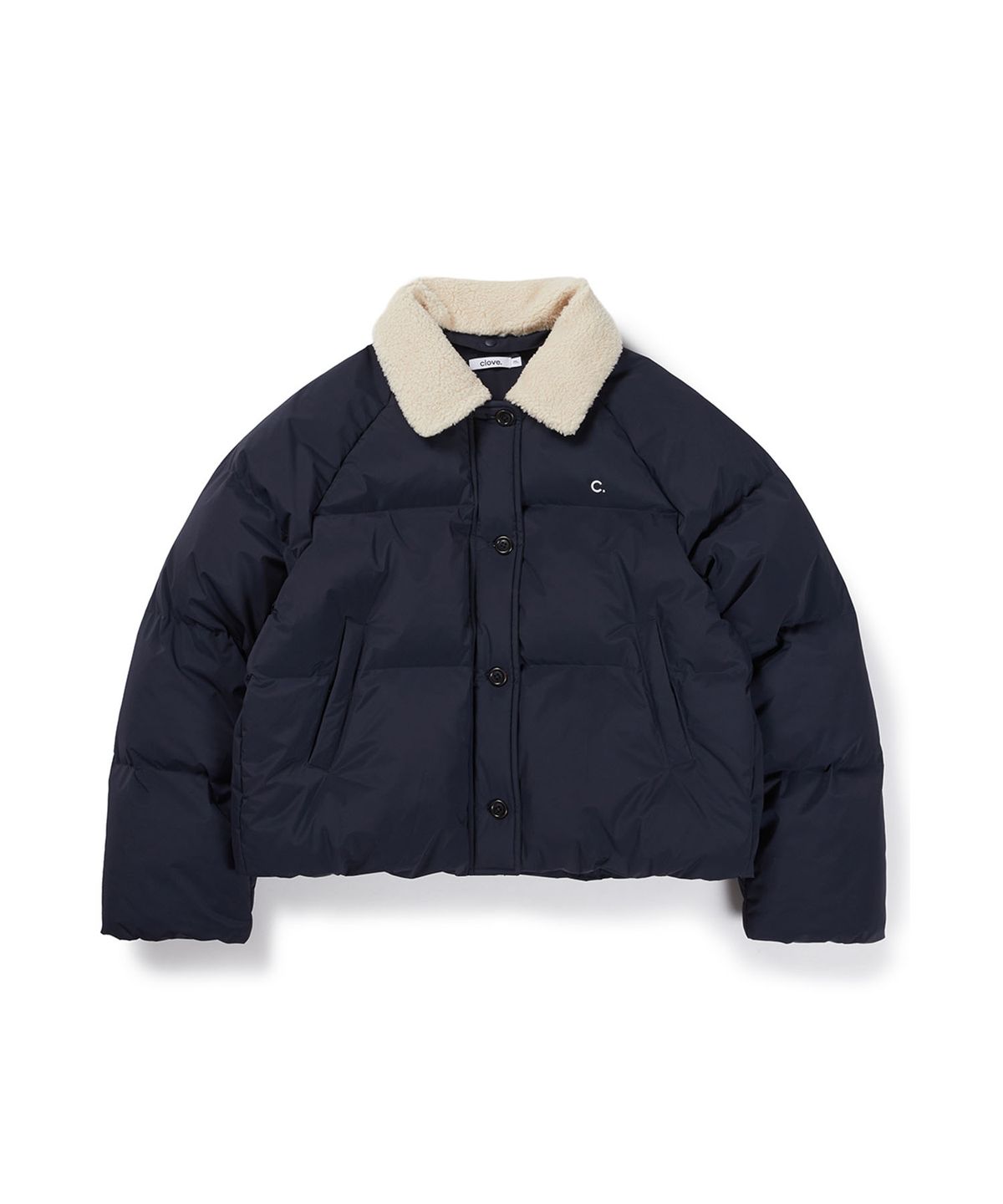 클로브(CLOVE) Collar Down Jacket (Navy)