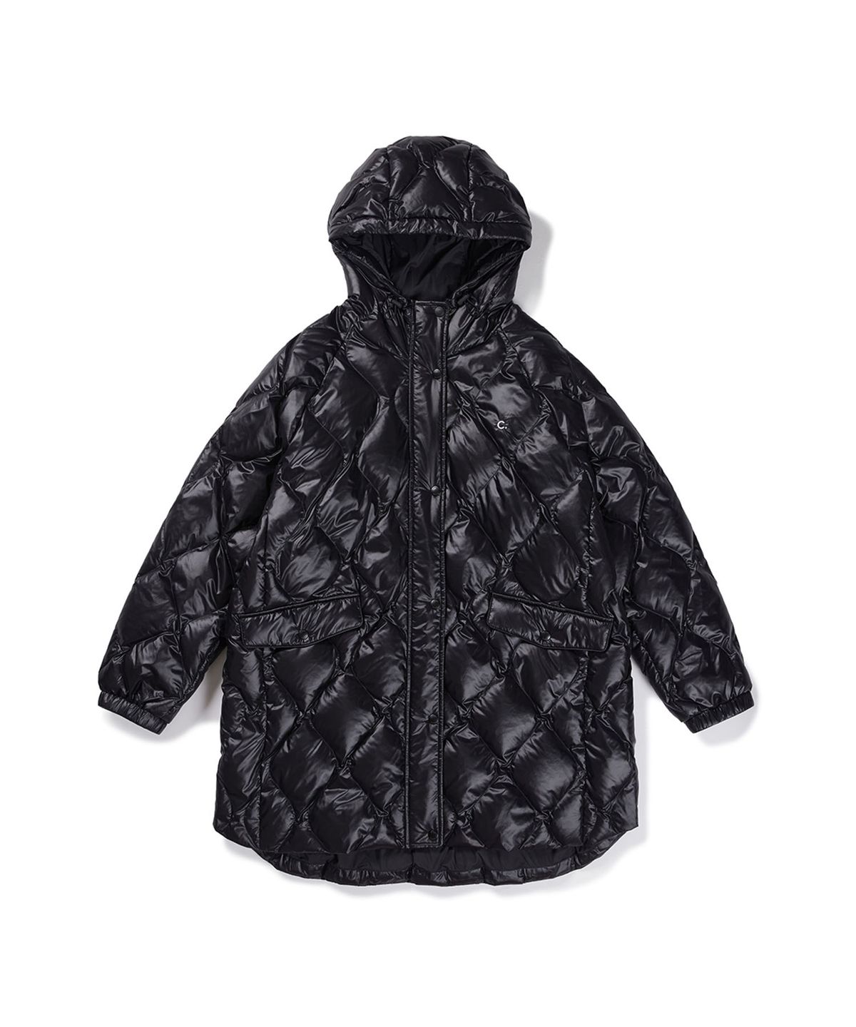 클로브(CLOVE) Quilted Long Goose Down Jacket (Black)
