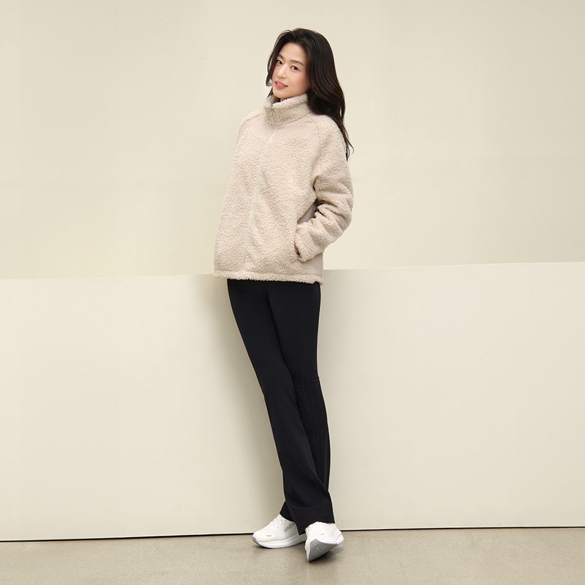 안다르(ANDAR) [2 PACK] 에어웜 기모 샤론 부츠컷 레깅스 (롱) / ALFPT-17