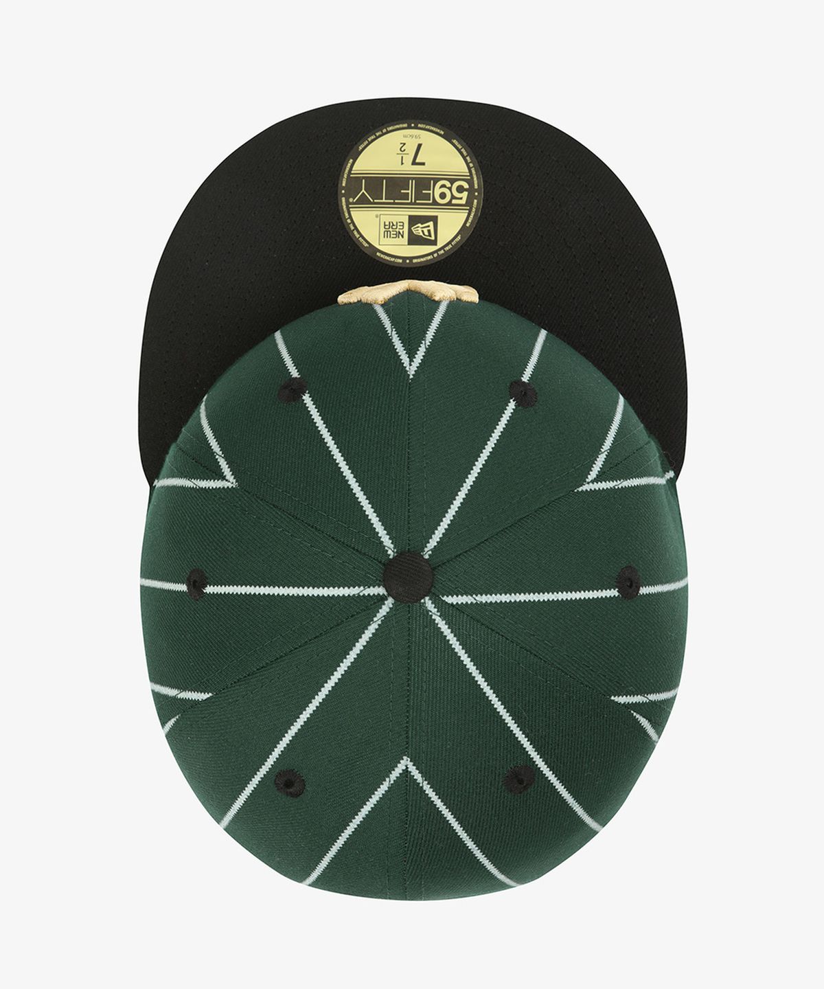 뉴에라(NEW ERA) MLB 뉴욕 양키스 핀스트라이프 소프트 버크람 피티드캡 다크그린/블랙 15449438