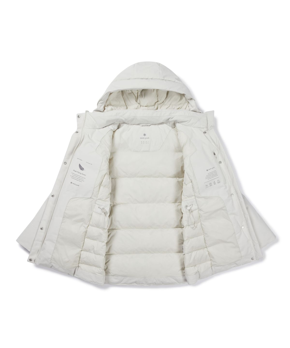 스노우피크 어패럴(SNOWPEAK APPAREL) 2L 티타닉 여성 중기장 미들 다운 자켓 (S26WWTDJ31) Light Beige