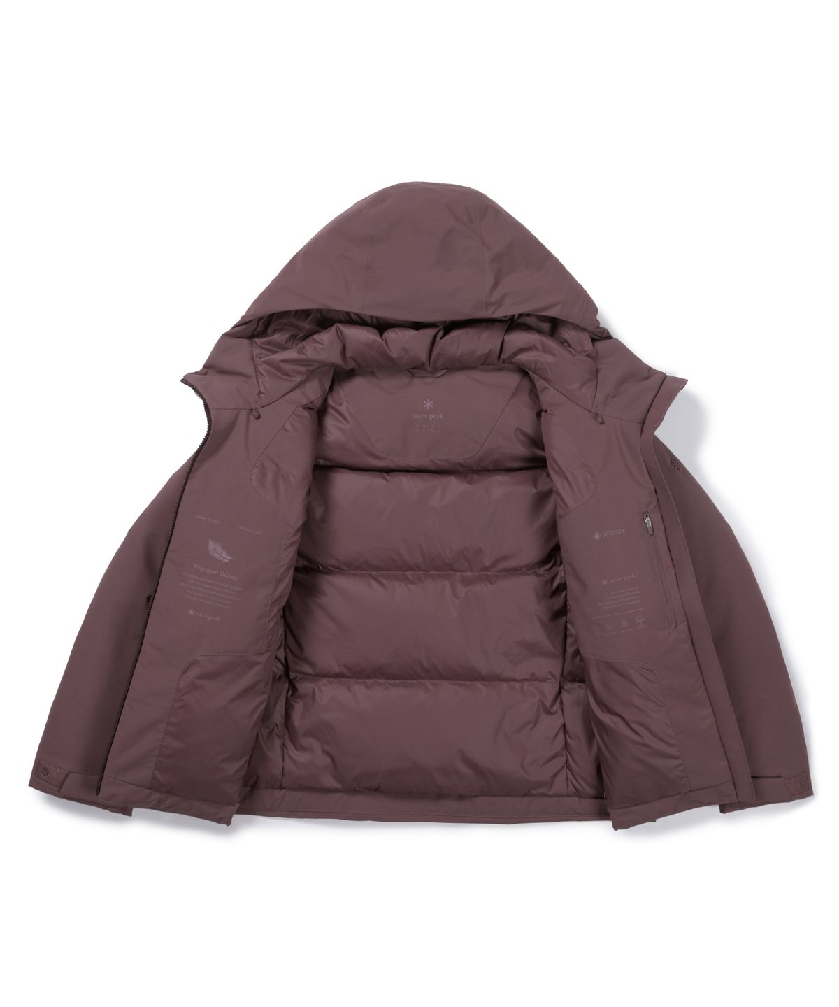 스노우피크 어패럴(SNOWPEAK APPAREL) 고어텍스 여성 방수 미들 구스 다운 자켓 (S26WWPDJ03) Brown Pink