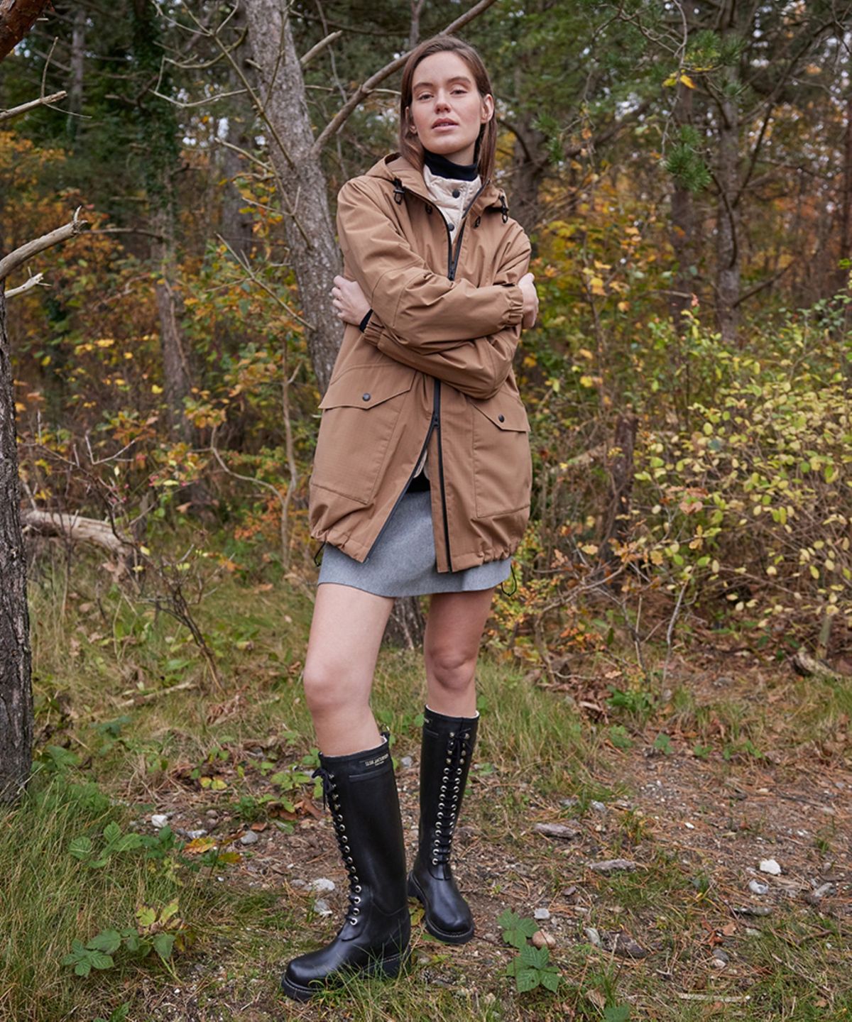 일세야콥센(ILSEJACOBSEN) 롱 러버 부츠 온 플랫폼 솔 IJ-26FWRUB51IJ001