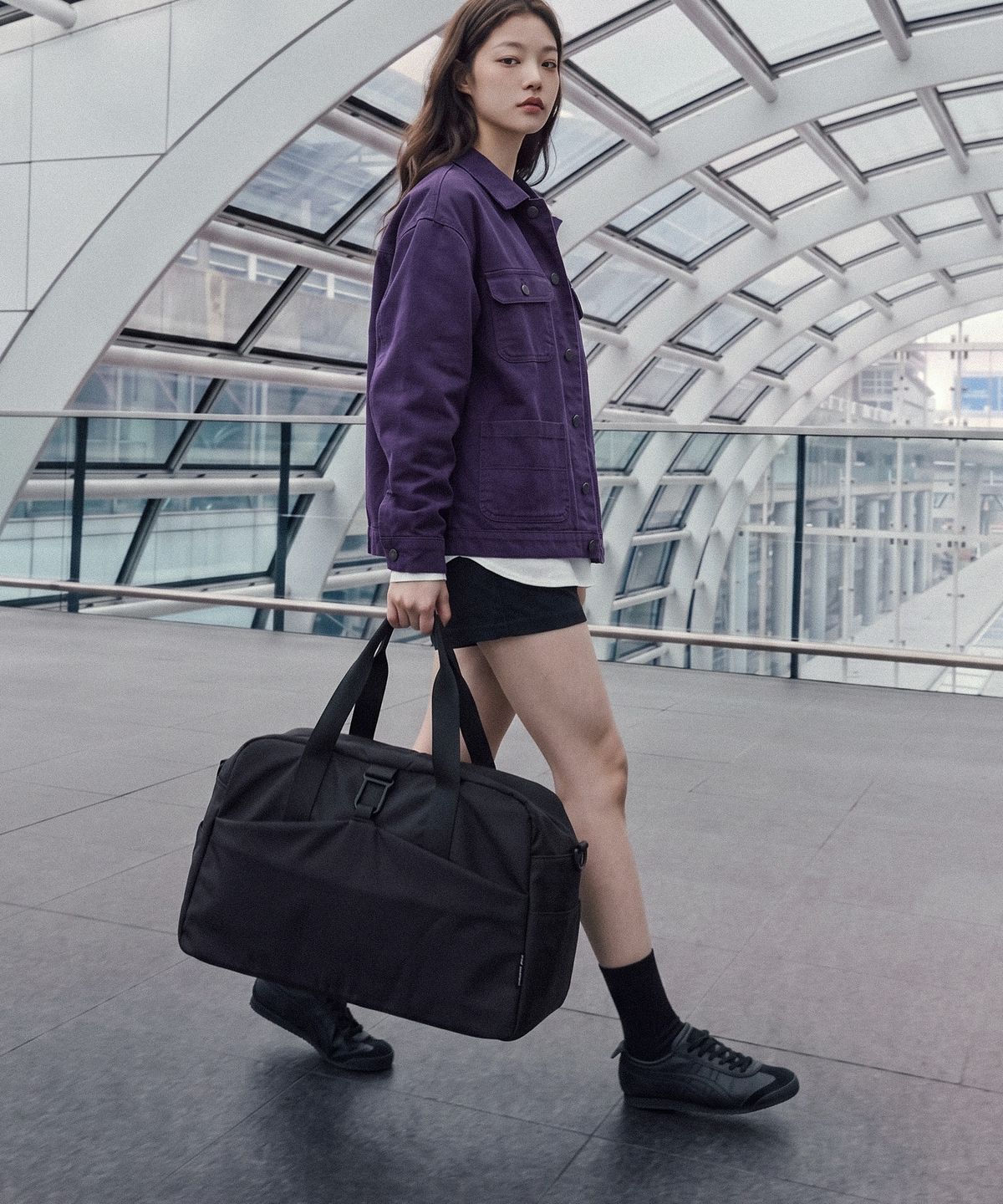 쓰리마인즈(TRM) TRM 리사이클 나일론 캐리온 더플백 T80G