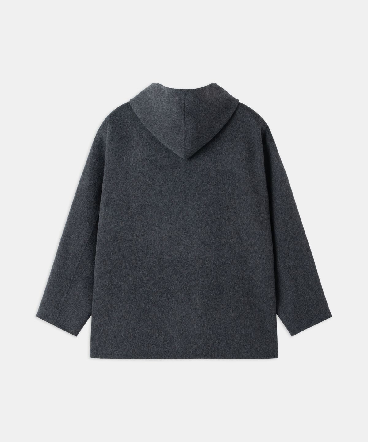 디앤드퀘스천(THEENDQUESTION) Wool hood handmade coat / DARK GRAY