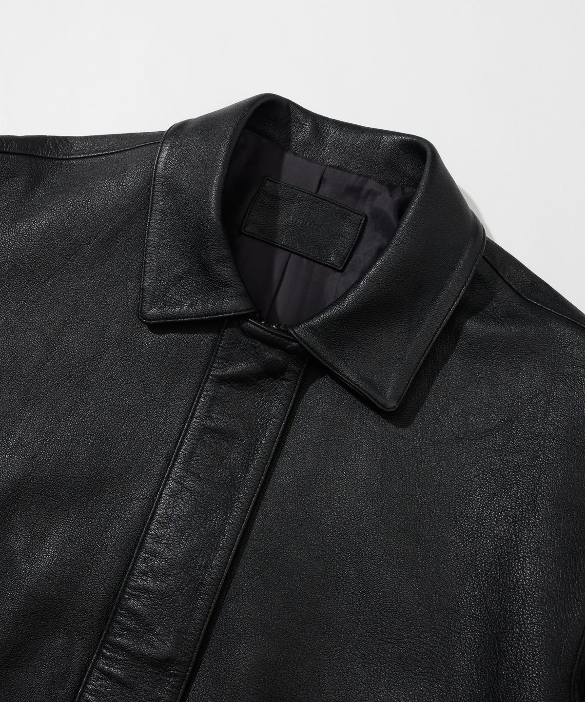 앤드로스(ANDROS) Goat Leather Coat (Black)