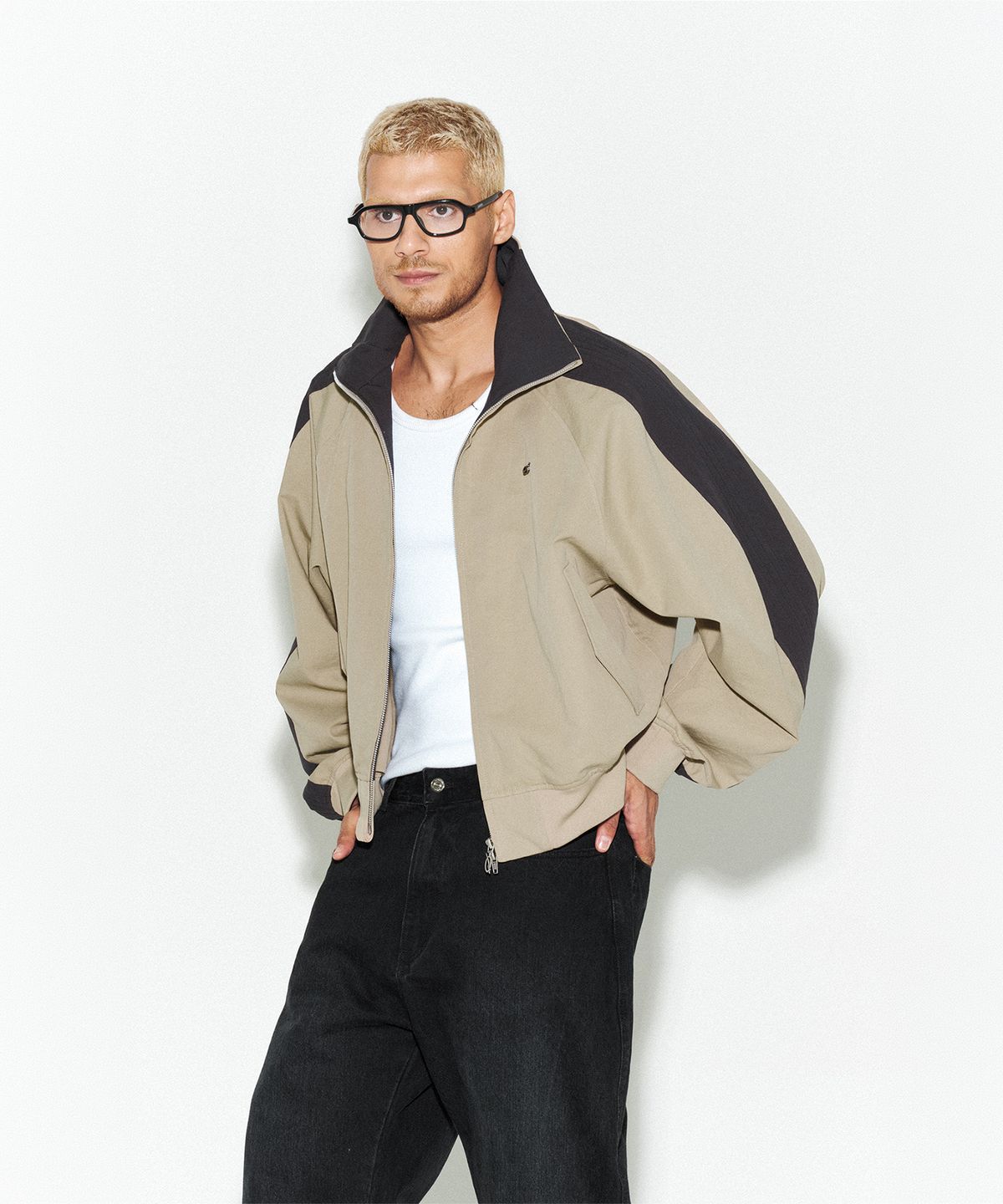 51퍼센트(51PERCENT) Louver track jumper - Beige