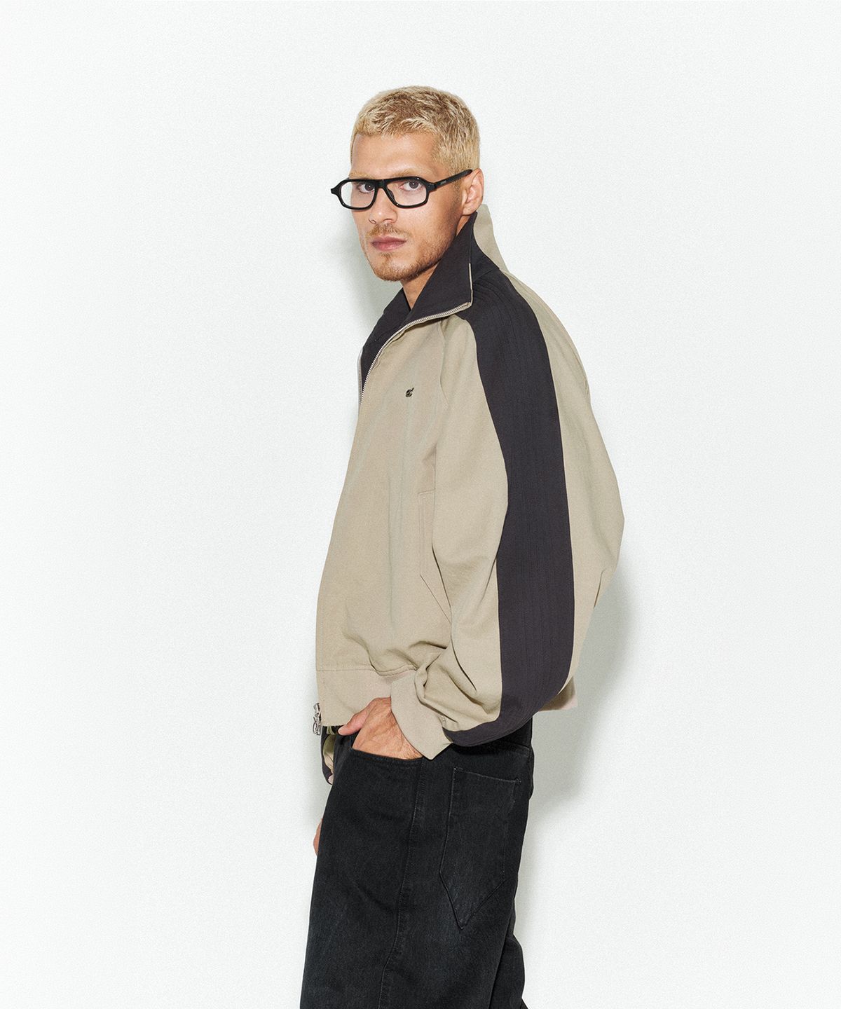 51퍼센트(51PERCENT) Louver track jumper - Beige