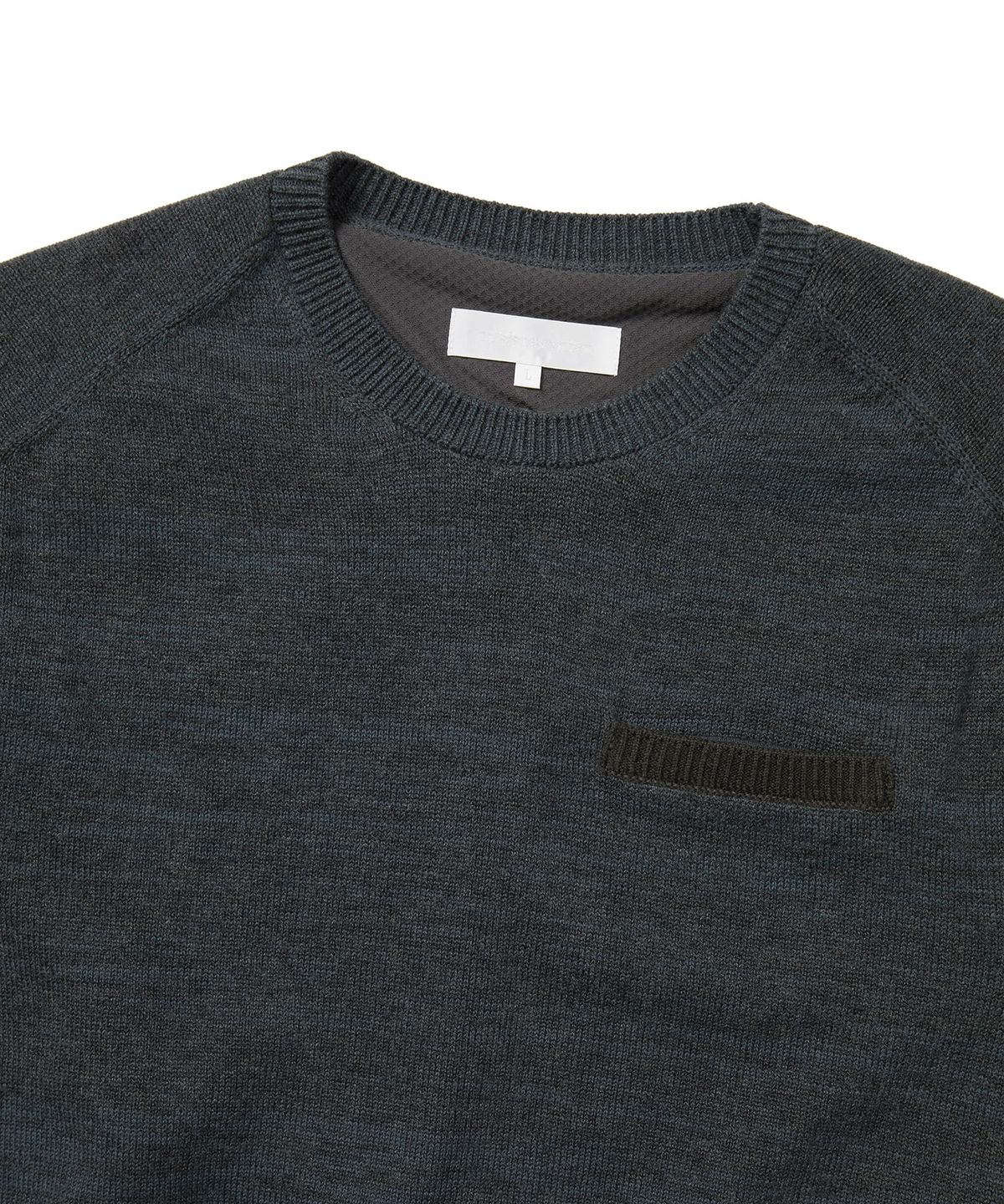 디스이즈네버댓(THISISNEVERTHAT) GORE-TEX WINDSTOPPER Knit Crew Dark Blue