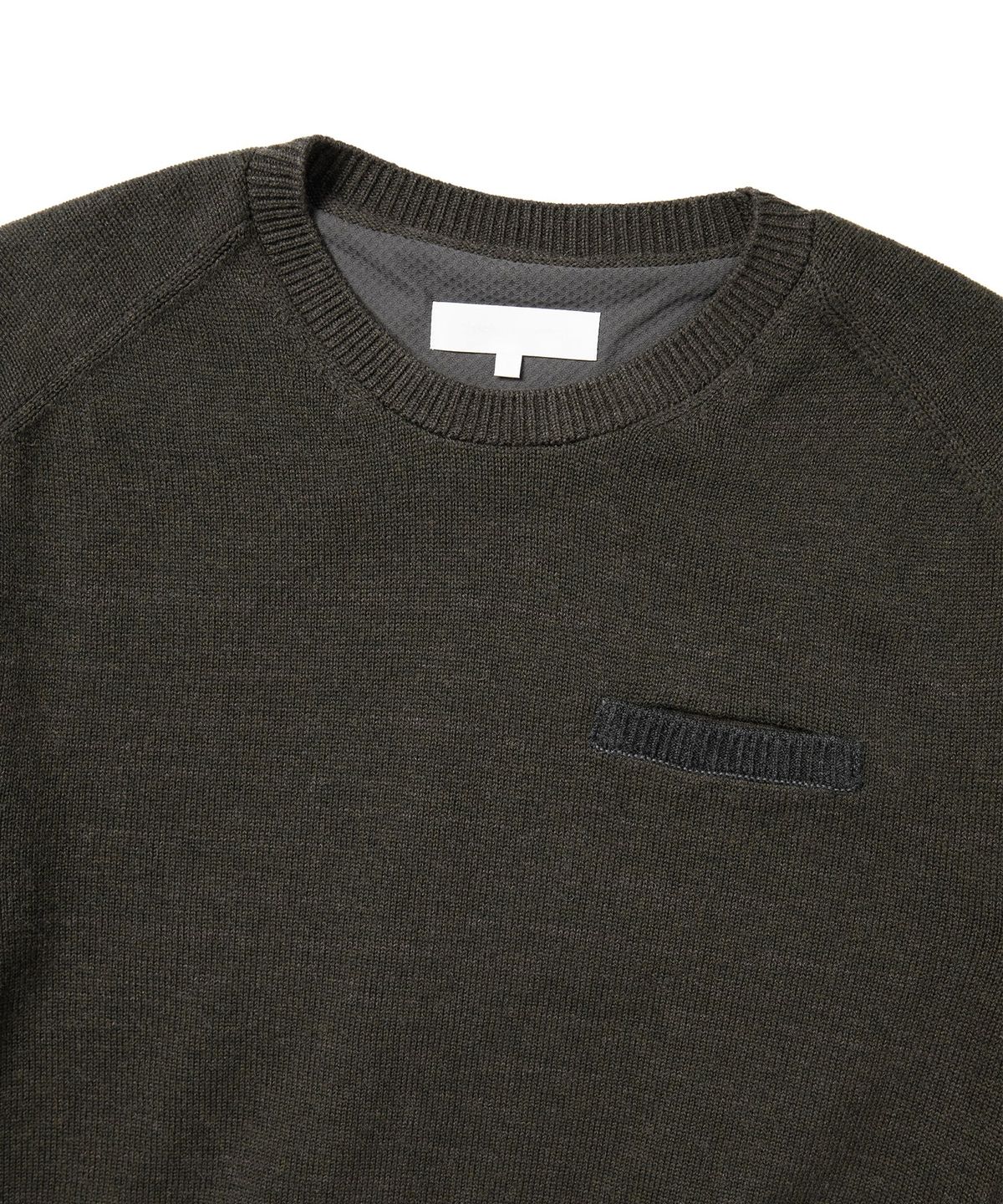 디스이즈네버댓(THISISNEVERTHAT) GORE-TEX WINDSTOPPER Knit Crew Dark Brown
