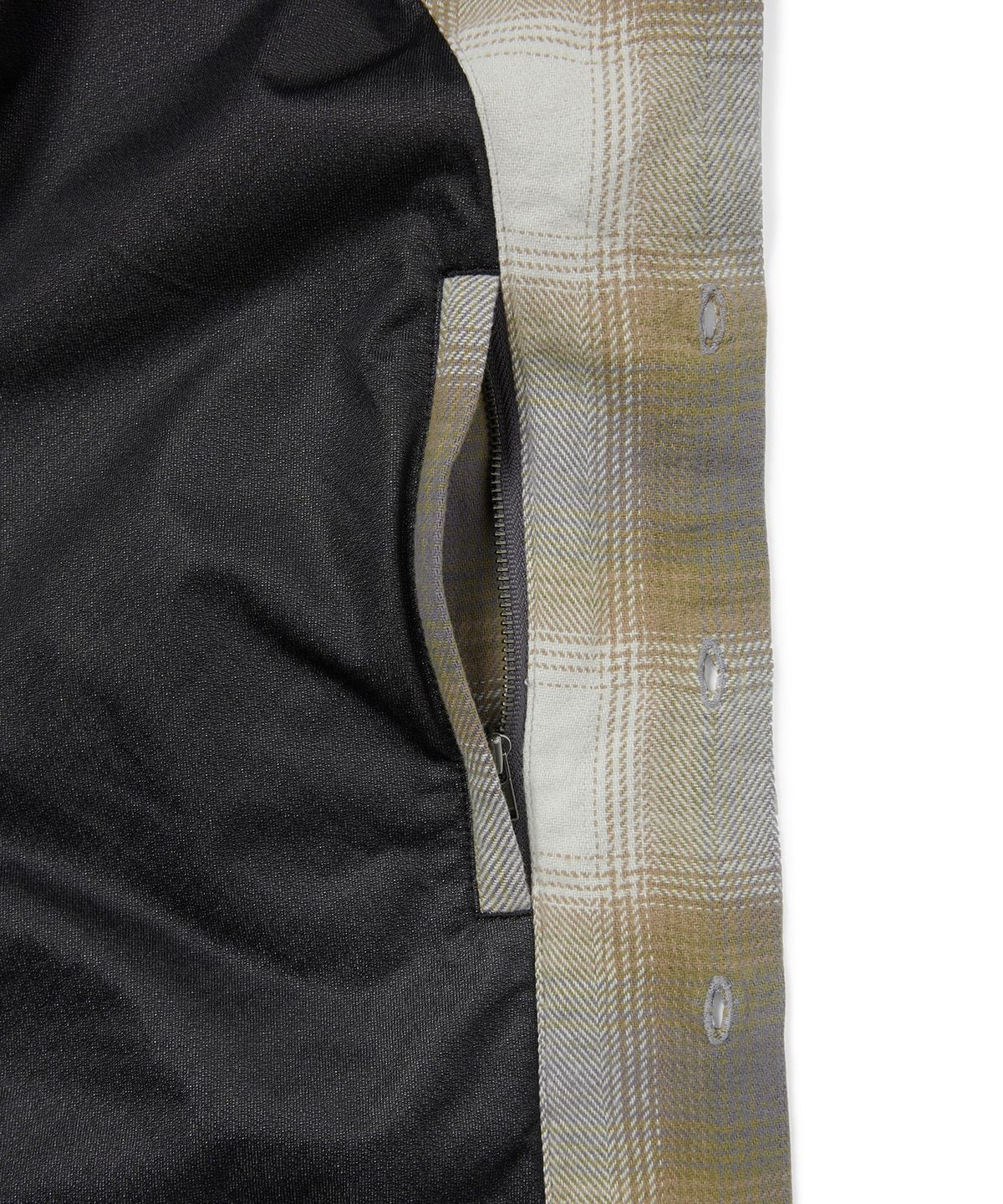 디스이즈네버댓(THISISNEVERTHAT) GORE-TEX WINDSTOPPER Plaid Shirt Warm Grey