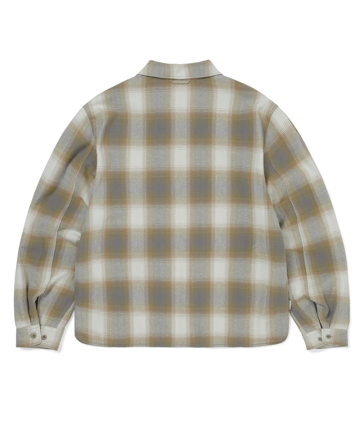 디스이즈네버댓(THISISNEVERTHAT) GORE-TEX WINDSTOPPER Plaid Shirt Warm Grey