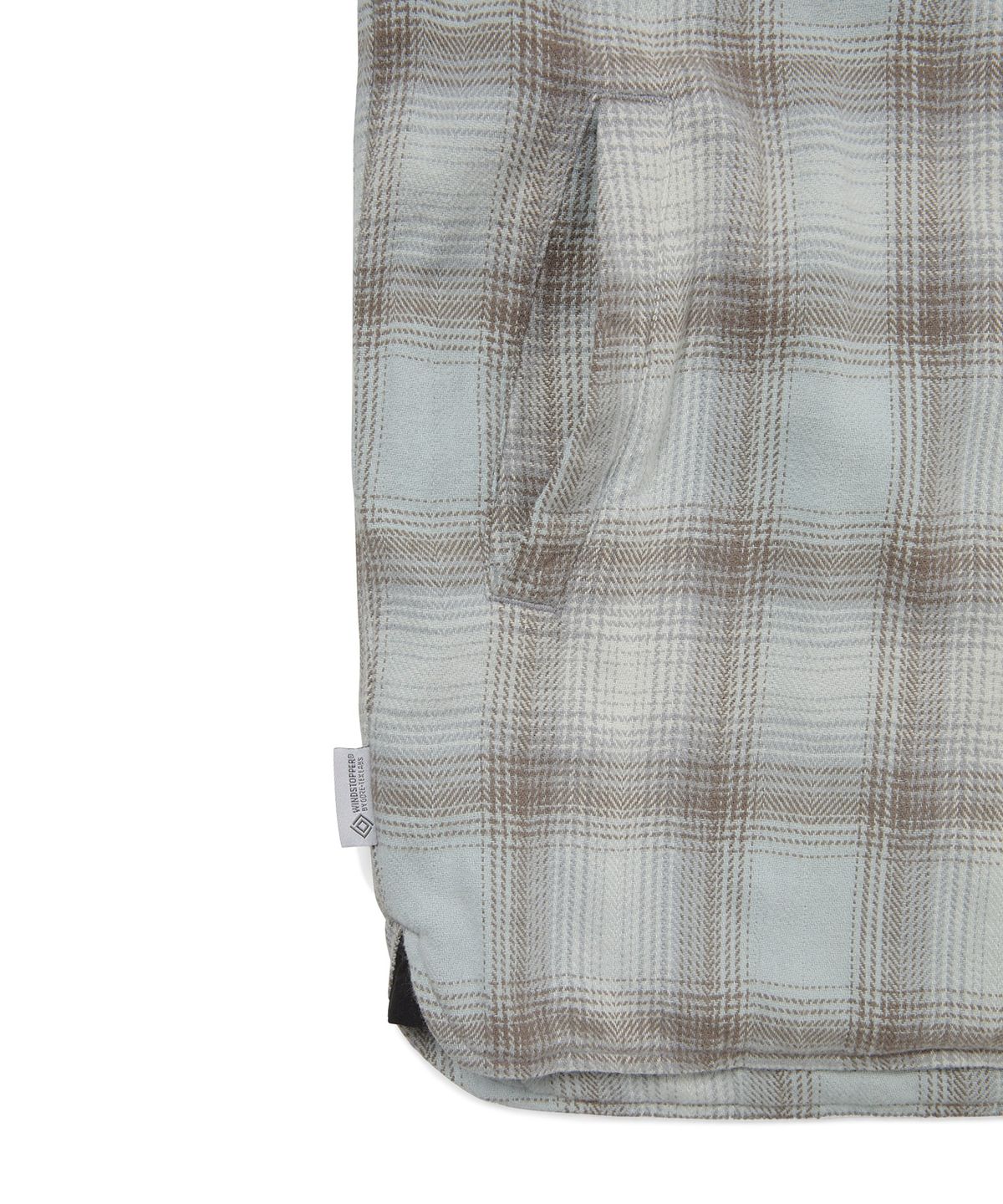 디스이즈네버댓(THISISNEVERTHAT) GORE-TEX WINDSTOPPER Plaid Shirt Light Blue