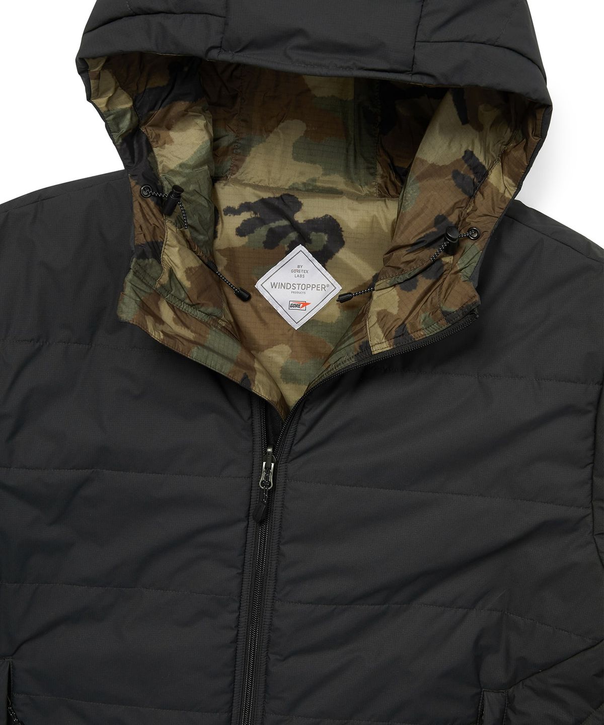 디스이즈네버댓(THISISNEVERTHAT) GORE-TEX WINDSTOPPER Reversible Jacket Off Black
