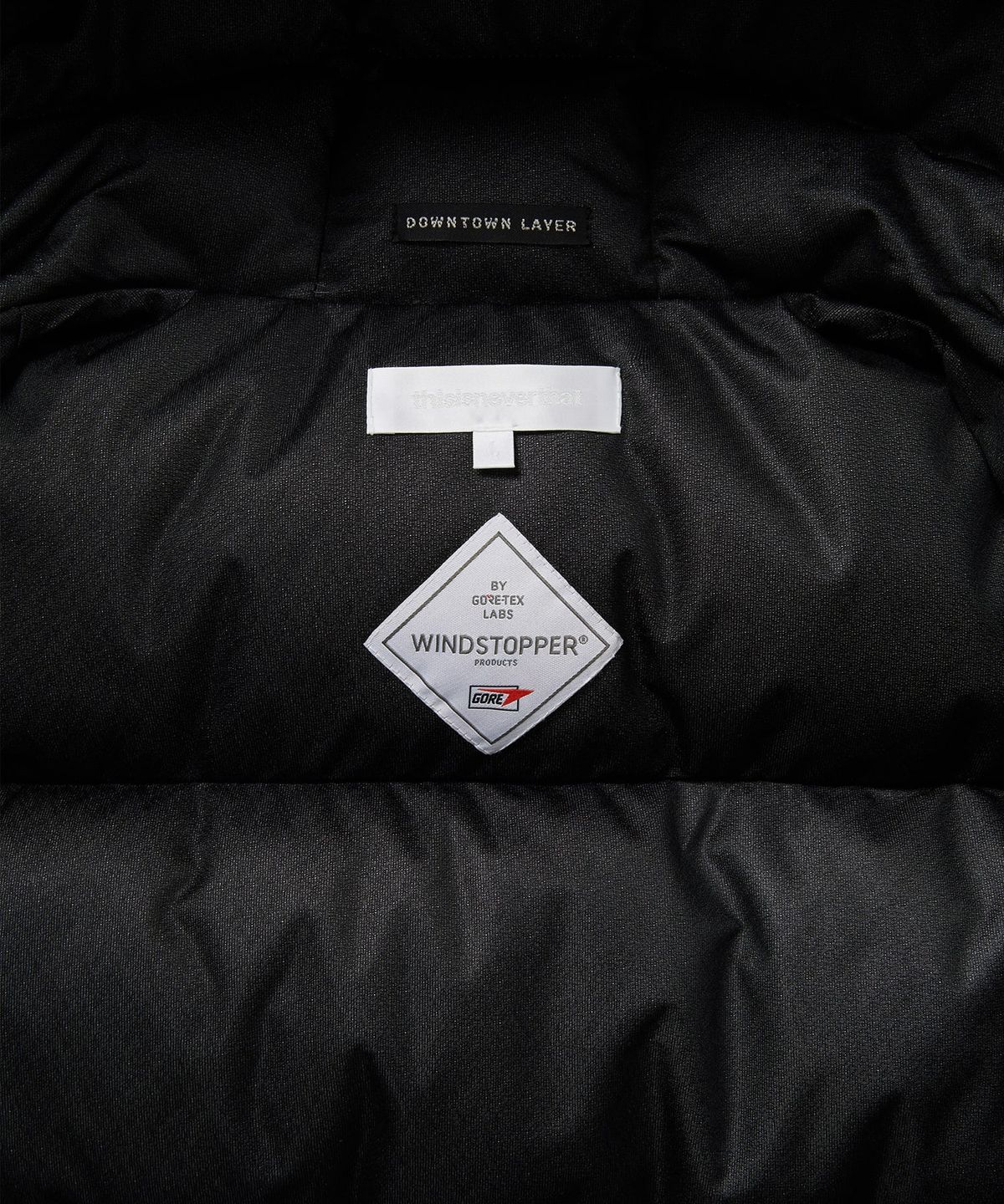 디스이즈네버댓(THISISNEVERTHAT) GORE-TEX WINDSTOPPER Puffer Down Jacket Warm Grey