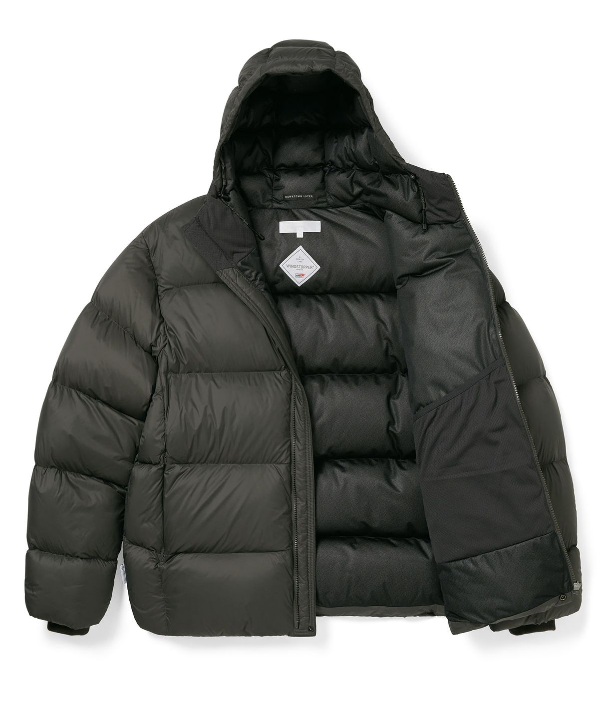 디스이즈네버댓(THISISNEVERTHAT) GORE-TEX WINDSTOPPER Puffer Down Jacket Off Black