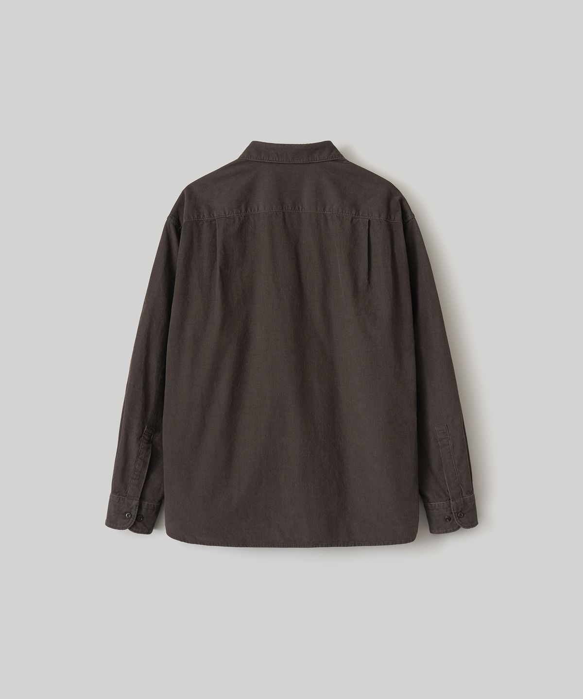 어나더 오피스(ANOTHER OFFICE) Railroad Workshirt (Charcoal Brown)