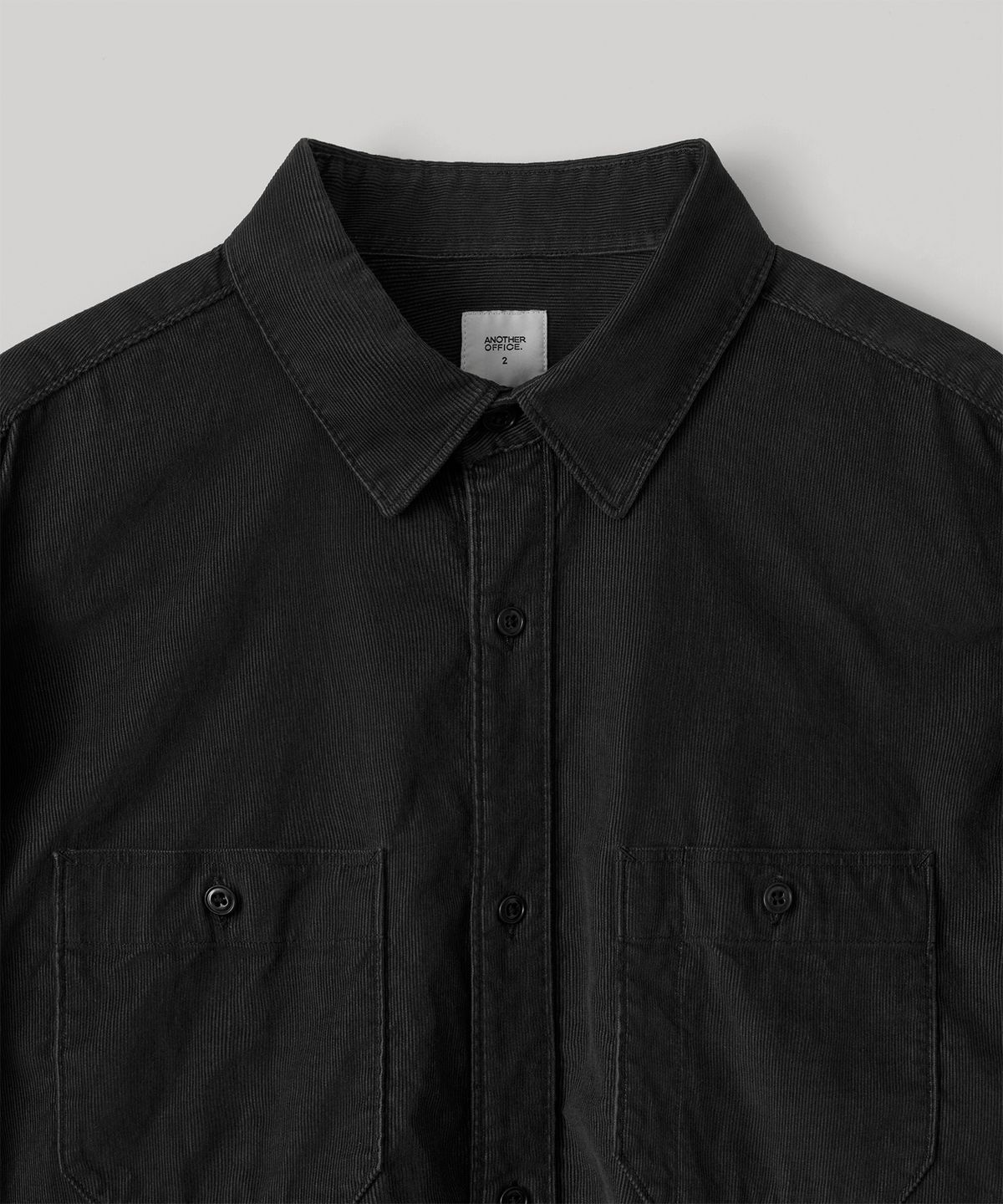어나더 오피스(ANOTHER OFFICE) Railroad Workshirt (Black)