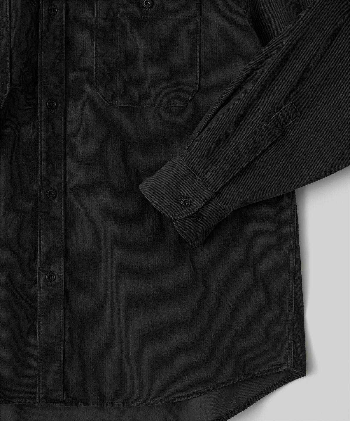 어나더 오피스(ANOTHER OFFICE) Railroad Workshirt (Black)