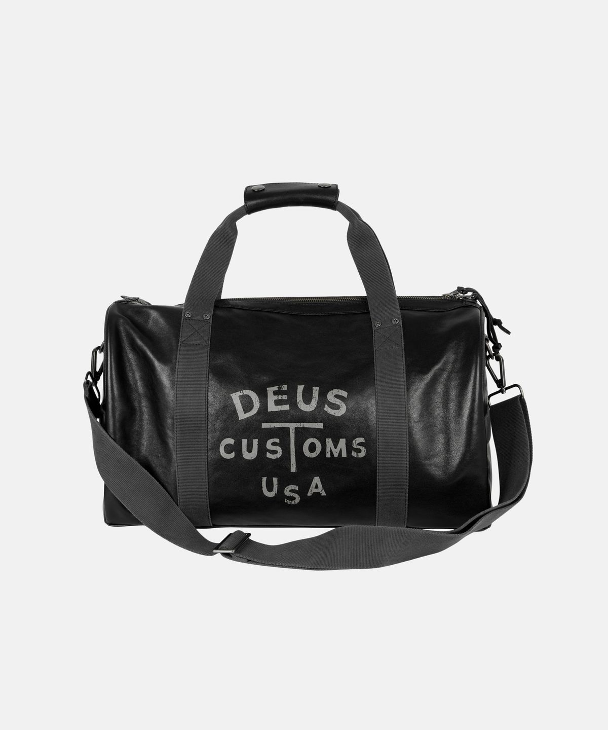 데우스 엑스 마키나(DEUS EX MACHINA) The Leather Boston Bag_Black