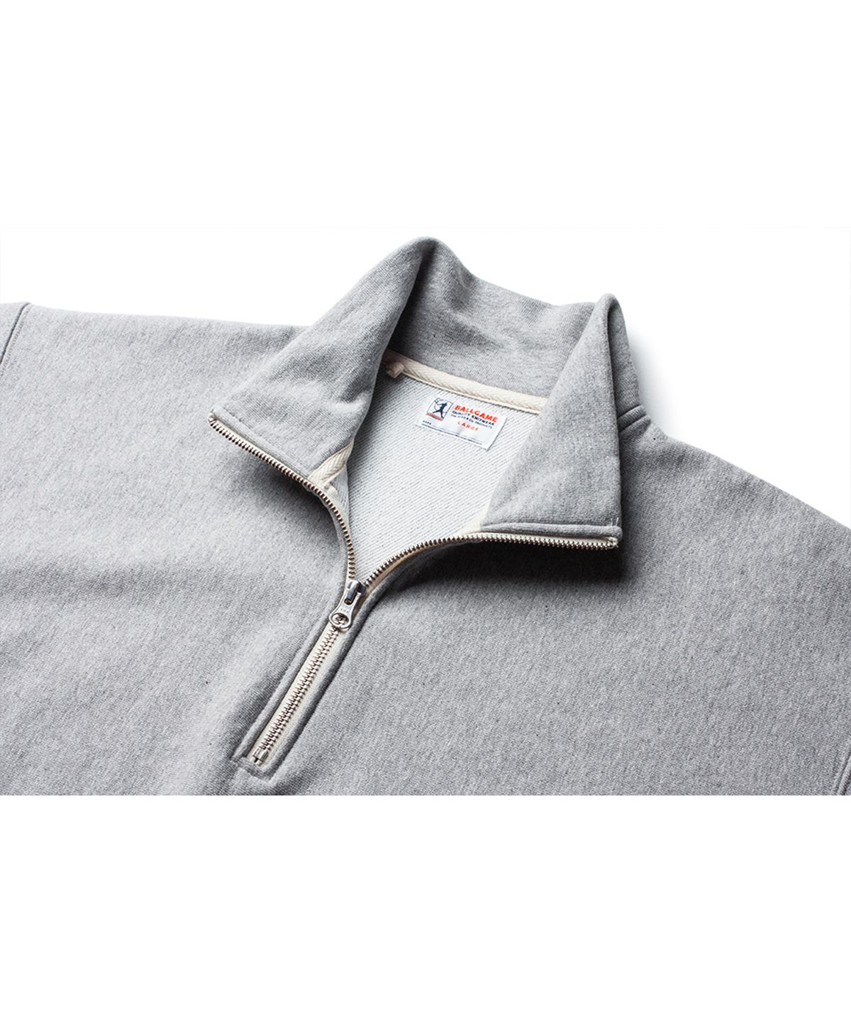 더 레스큐(THE RESQ) CLASSIC HALF ZIP SWEATSHIRT [MELANGE GREY]