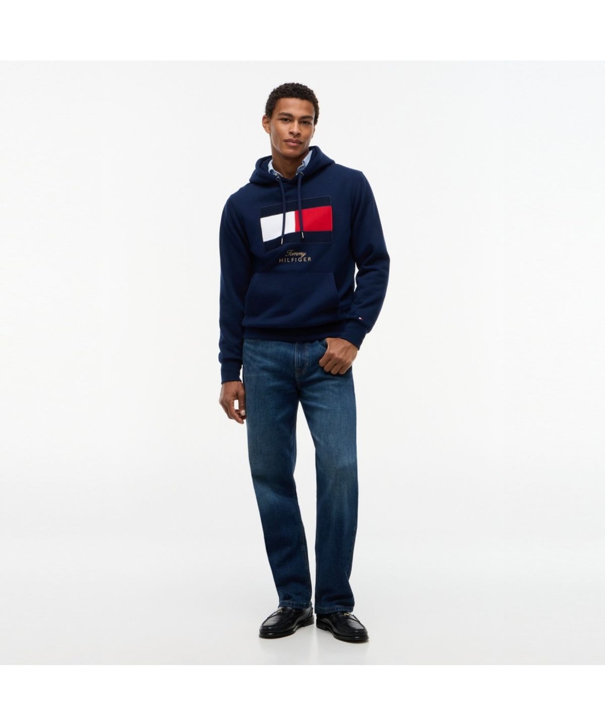 타미힐피거(TOMMY HILFIGER) 기프팅 플래그 플리스 후디