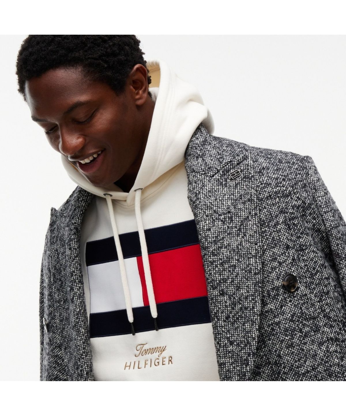 타미힐피거(TOMMY HILFIGER) 기프팅 플래그 플리스 후디