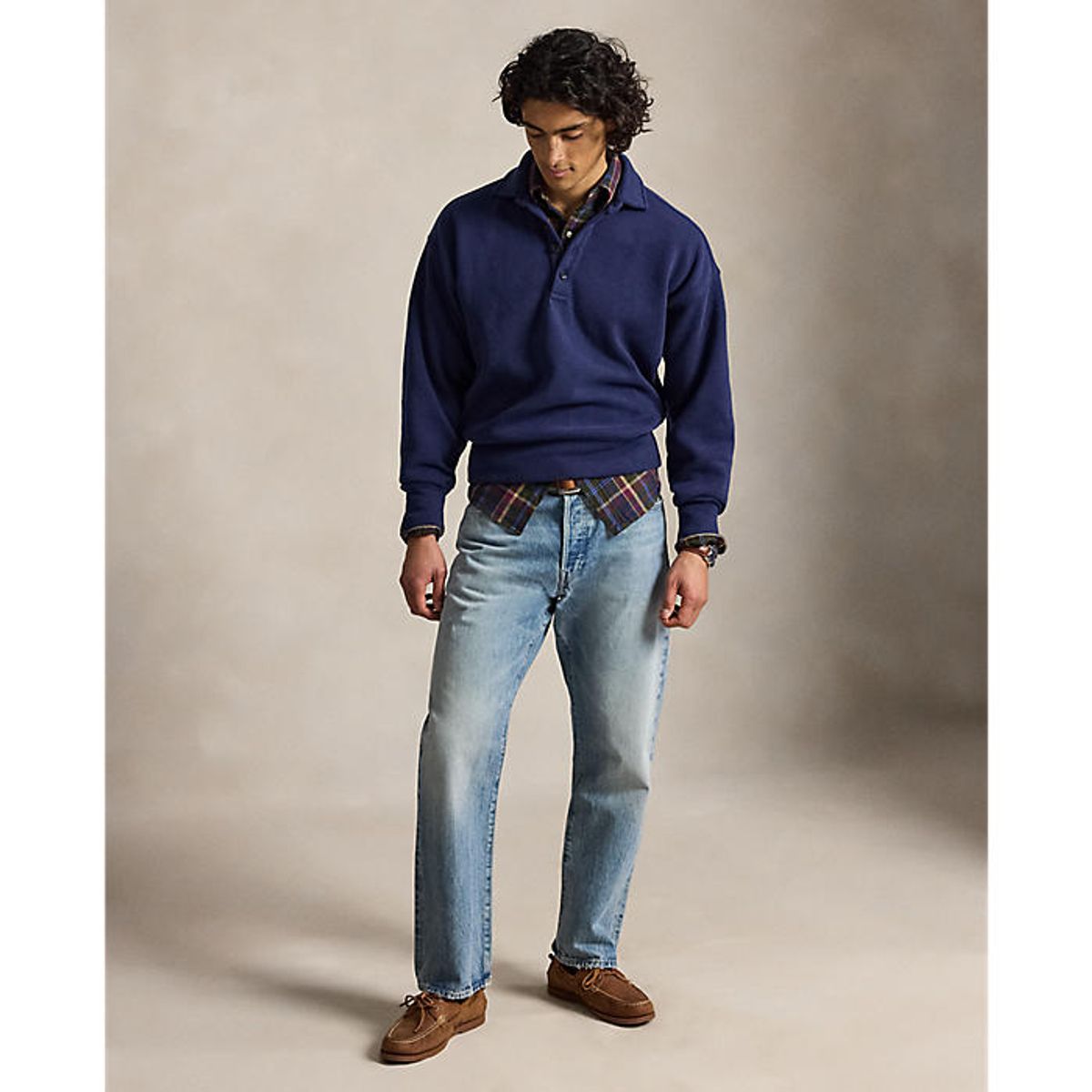 폴로 랄프 로렌(POLO RALPH LAUREN) 남성 릴렉스핏 리브 폴로 풀오버(MNPOKNI16825501410)