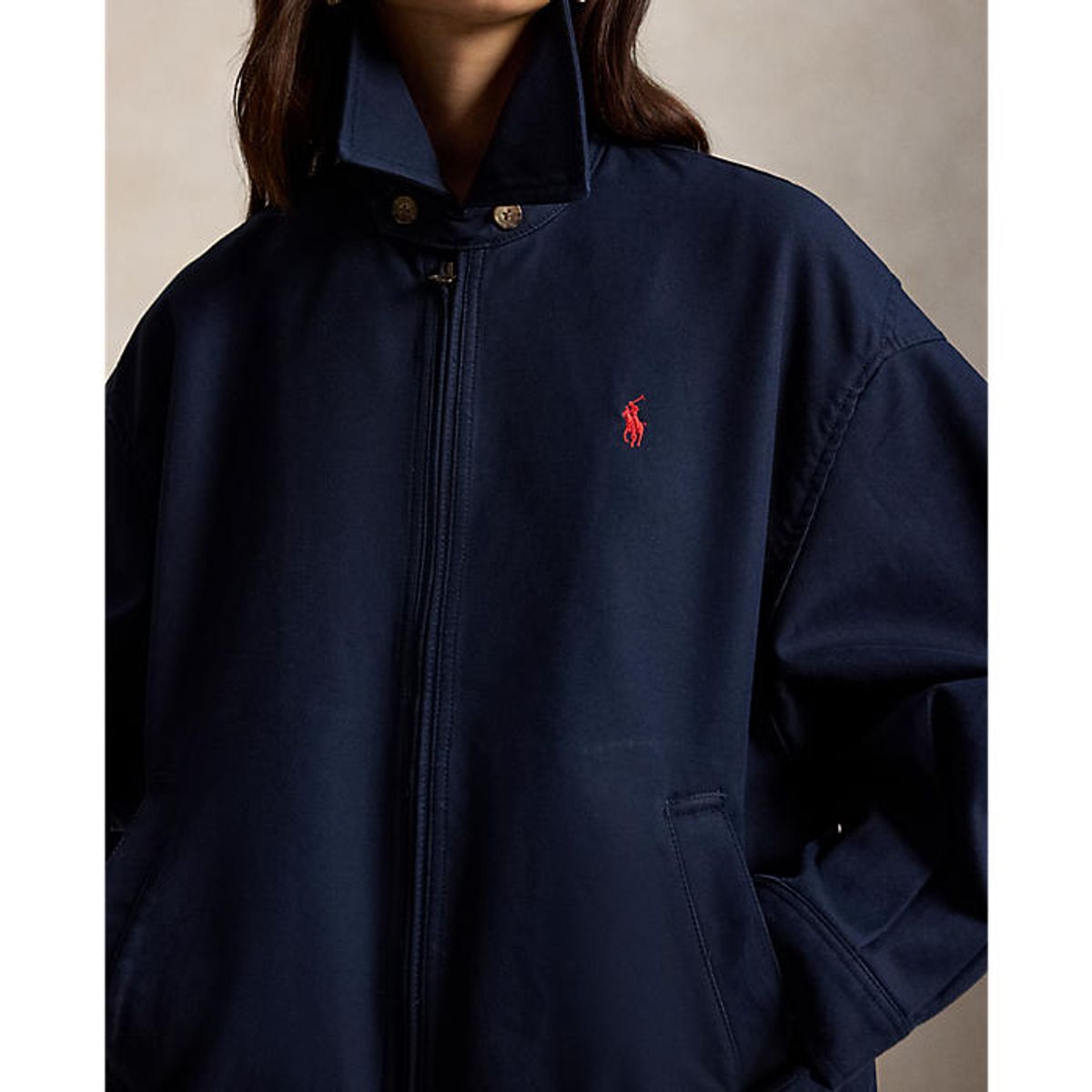 폴로 랄프 로렌(POLO RALPH LAUREN) 여성 더블 페이스 코튼 재킷(WMPOOTWNDG20086410)