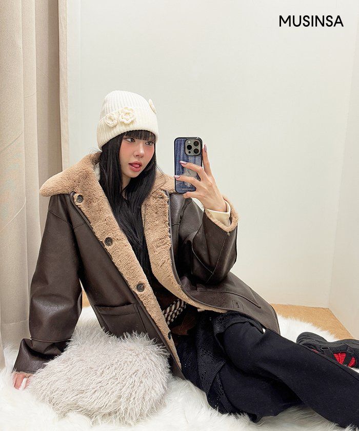 帽子 Sinoon Flower Beanie (Melange Grey) SINOON