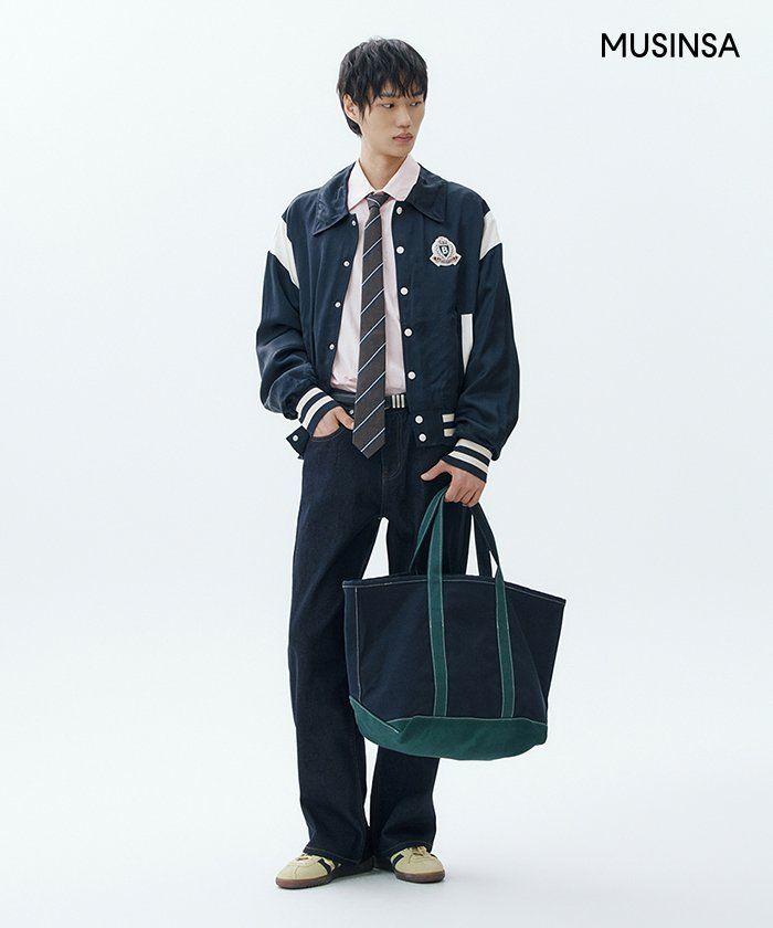 벌스데이수트(BIRTHDAYSUIT) SOLID CANVAS BAG (NAVY) - 사이즈 & 후기